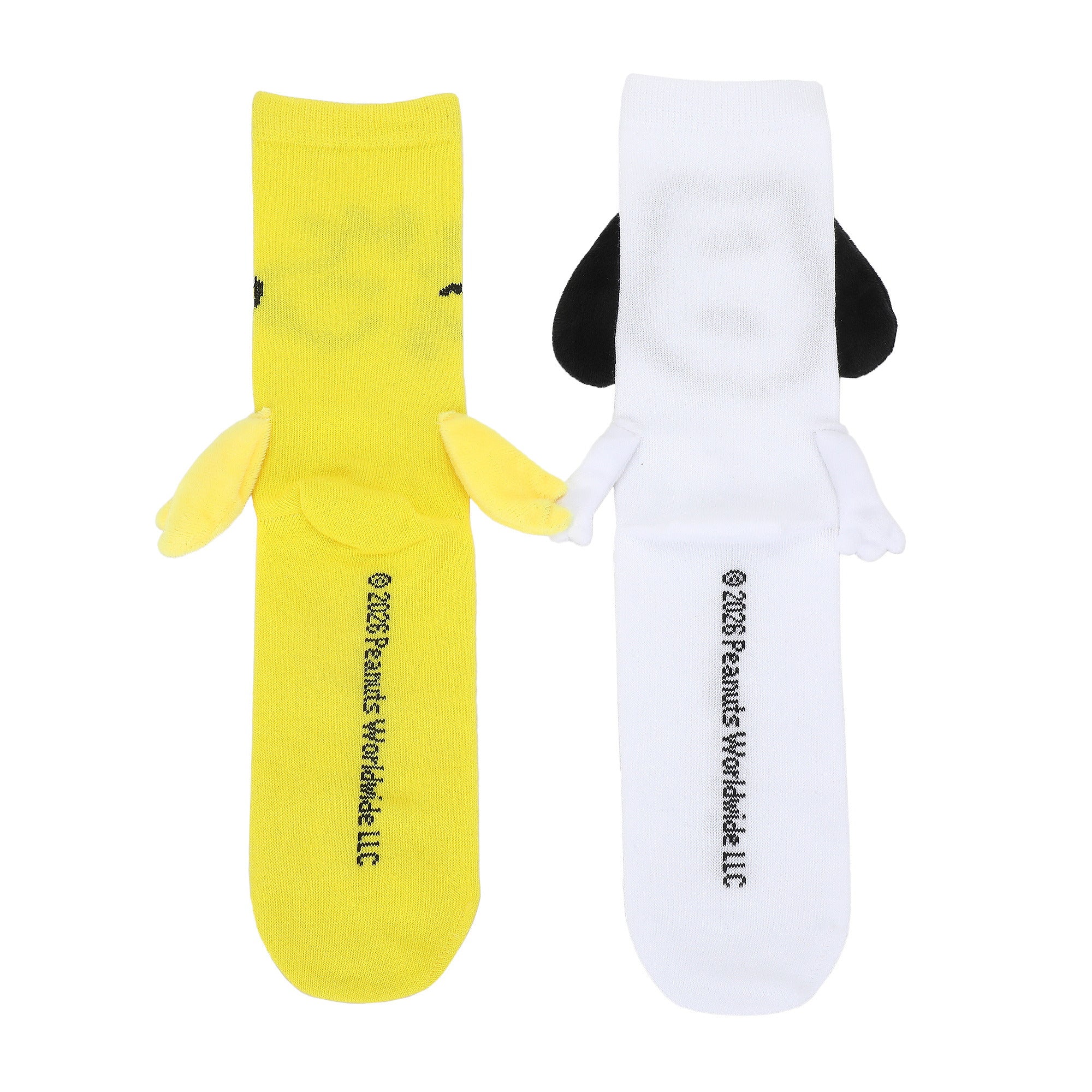 Peanuts Woodstock & Snoopy Women’s Crew Socks With Magnetic Holding Hands