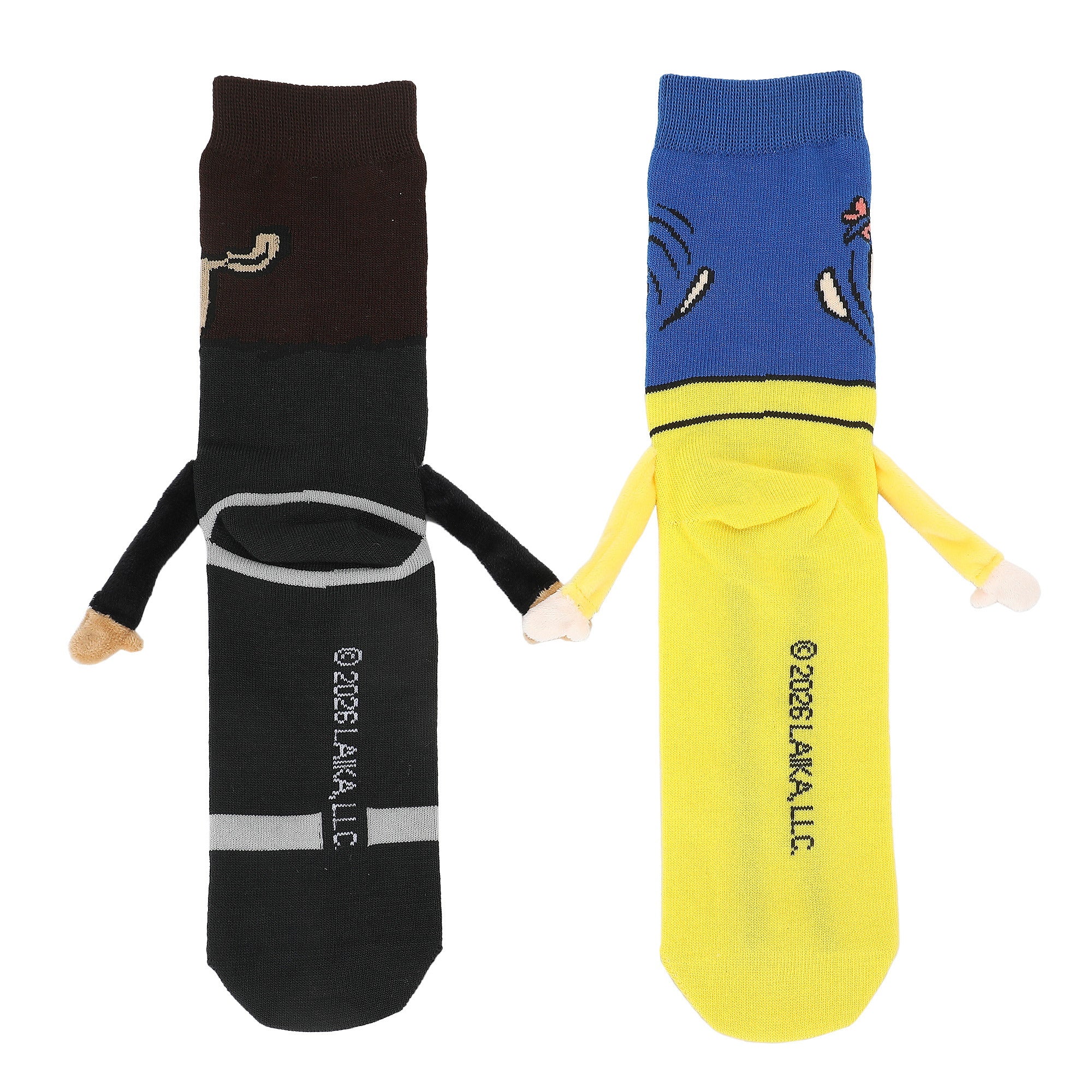 Coraline Wybie & Coraline Women’s Crew Socks With Magnetic Holding Hands