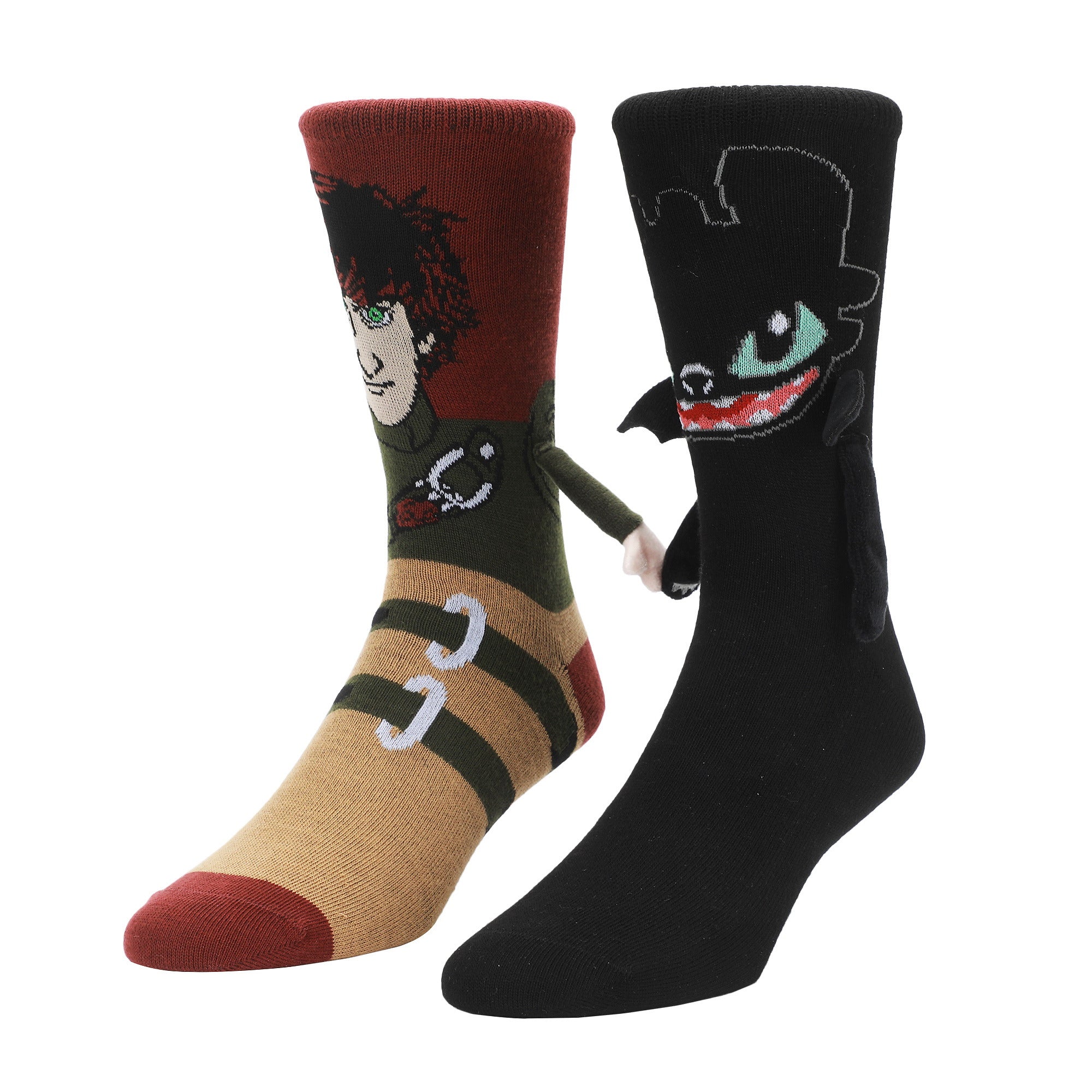 How To Train Your Dragon Hiccup & Toothless Women’s Crew Socks With Magnetic Holding Hands