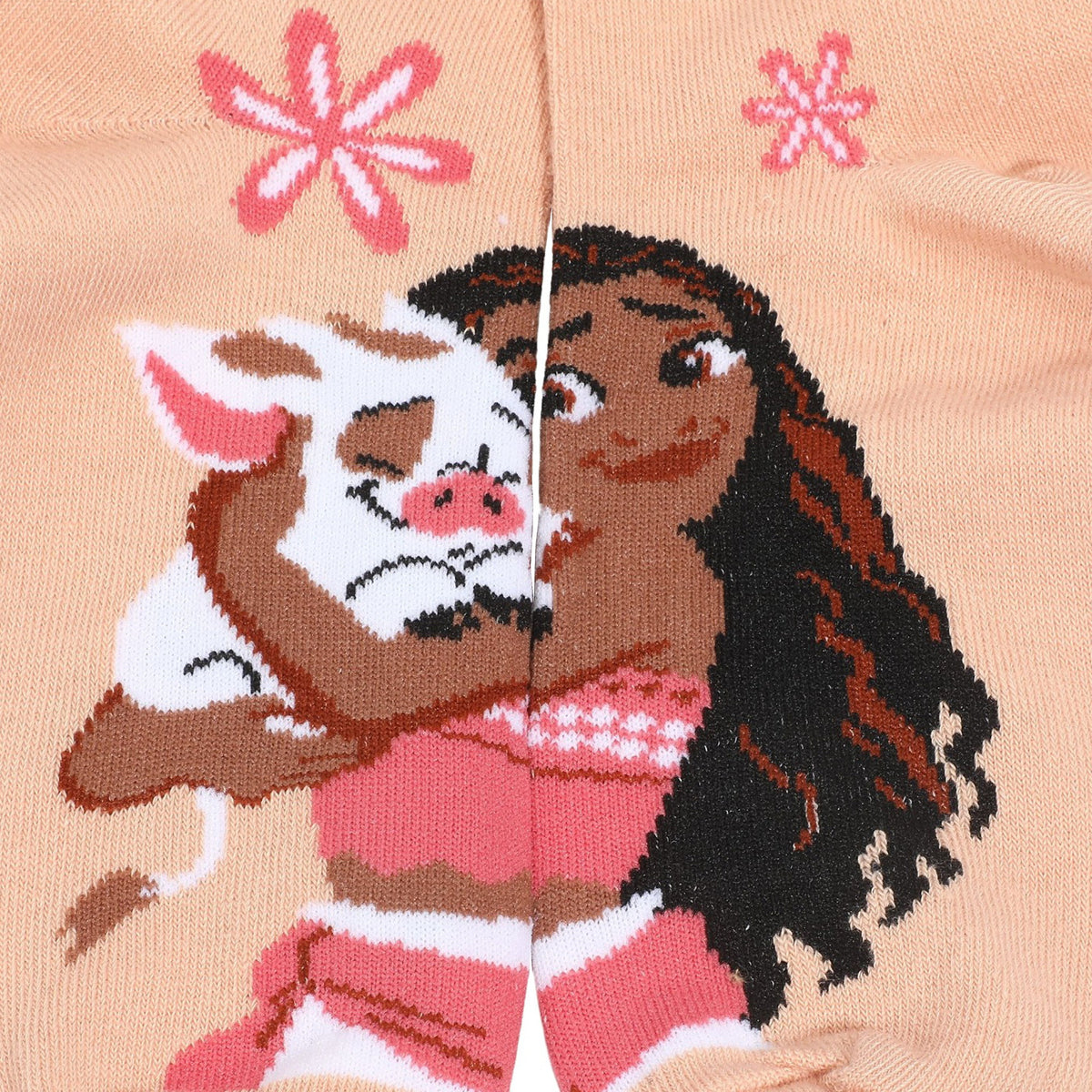 Moana Pua and Heihei Crew Sock 5 Pair Pack for Adult Women
