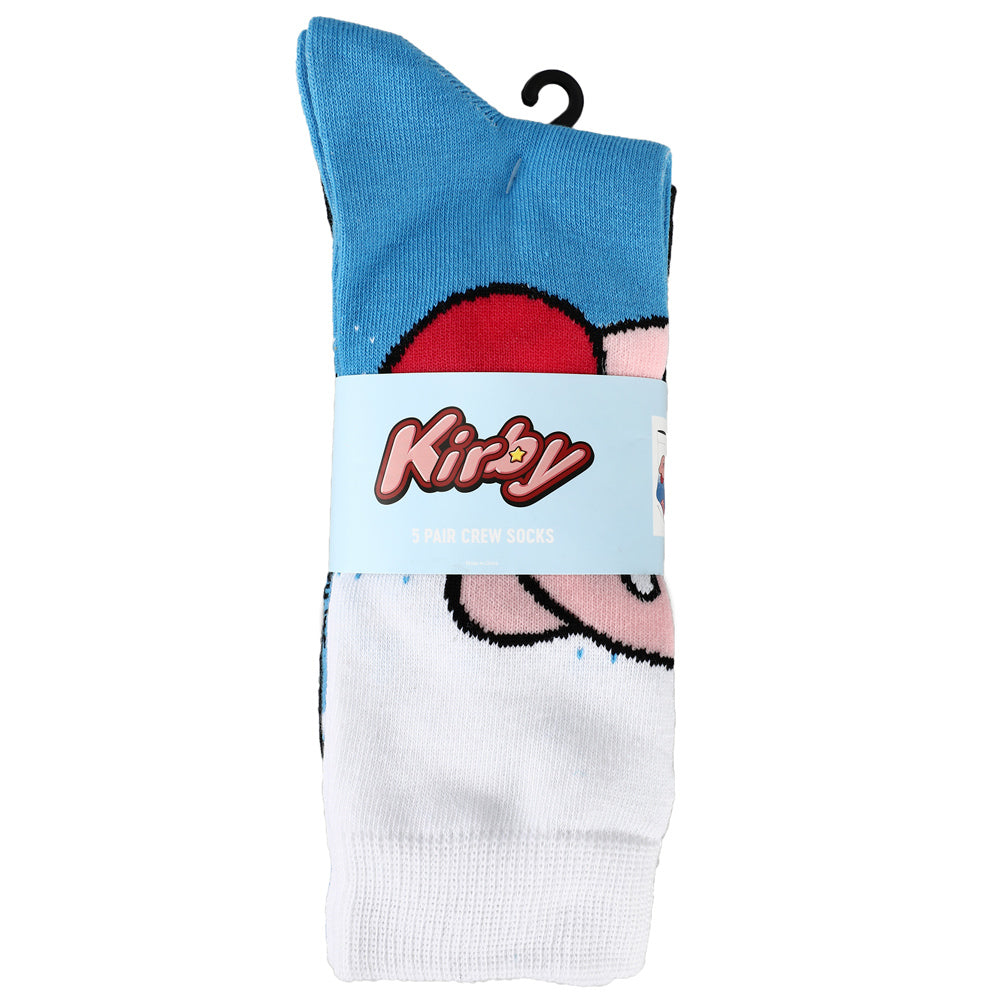 Kirby Casual Crew Socks Set for Men 5-Pair Pack