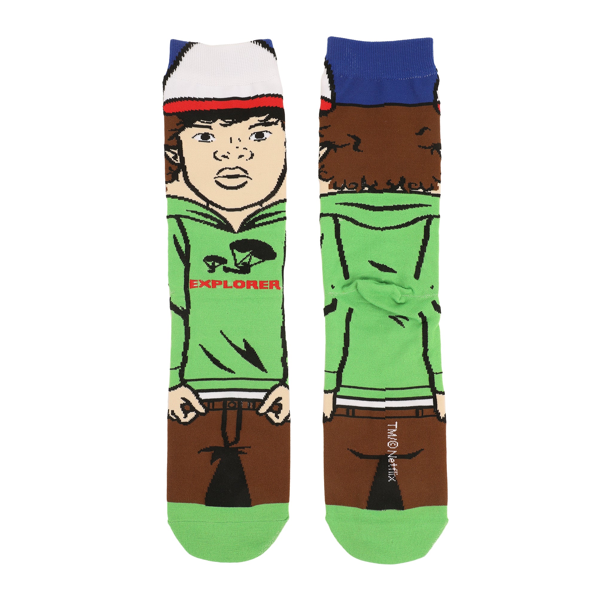 Stranger Things Dustin Henderson Mens 360 Casual Crew Socks