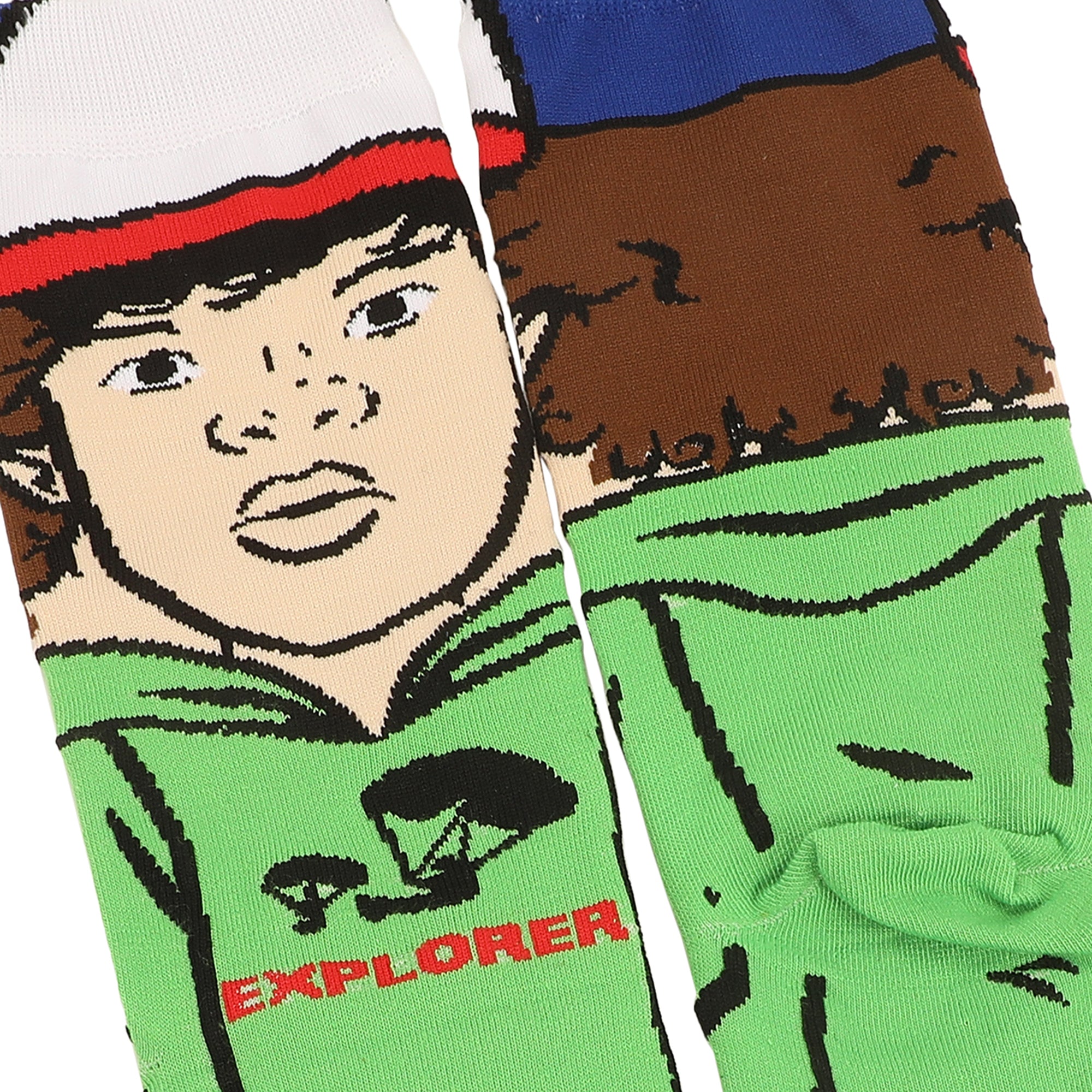 Stranger Things Dustin Henderson Mens 360 Casual Crew Socks