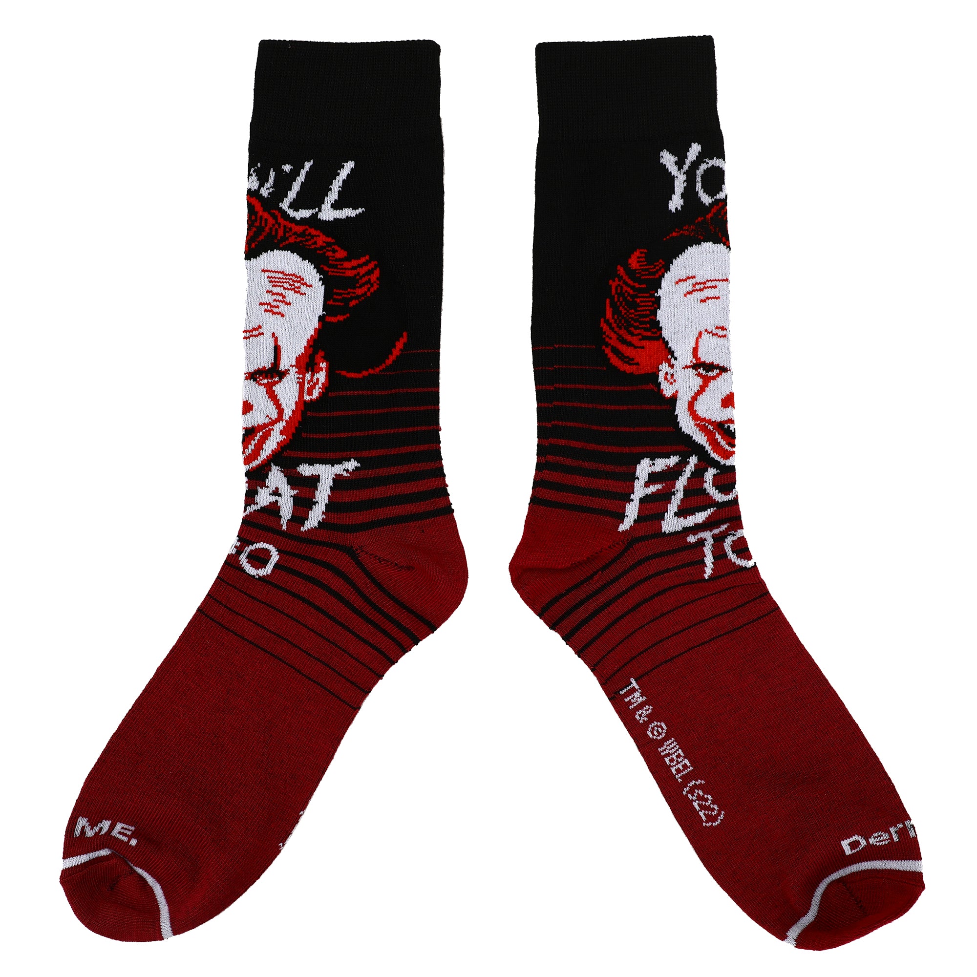 Warner Brothers Horror Movie Characters Men's 5-Pack Crew Socks