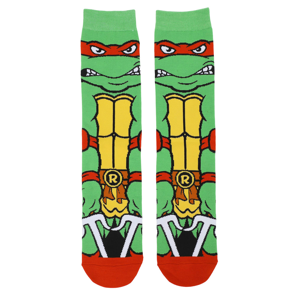 Teenage Mutant Ninja Turtles Raphael Animigos Men's Crew Socks