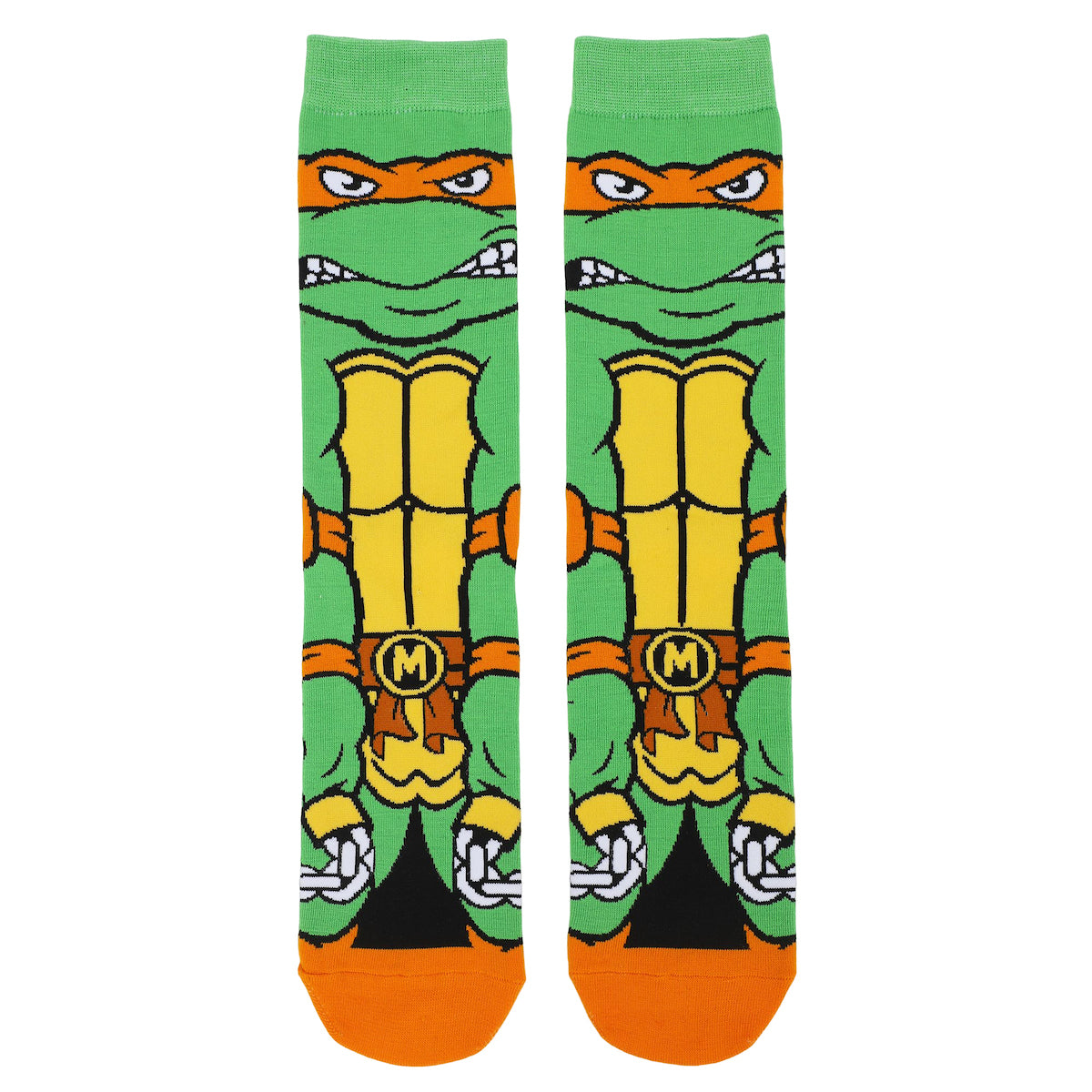 Teenage Mutant Ninja Turtles Michelangelo Animigos Men's Crew Socks