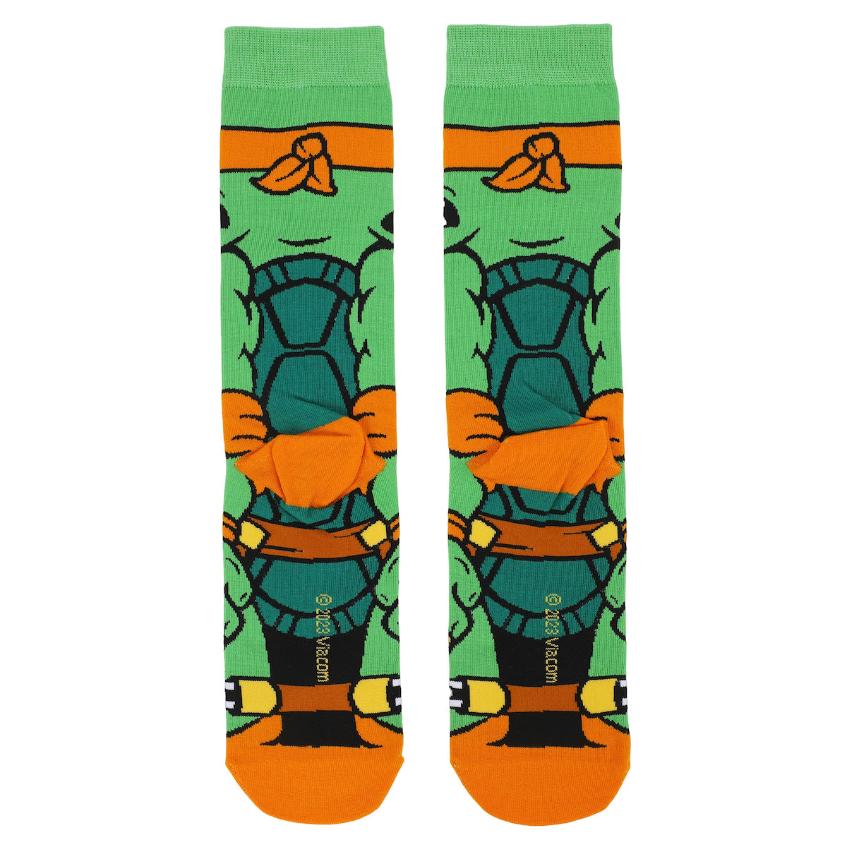 Teenage Mutant Ninja Turtles Michelangelo Animigos Men's Crew Socks