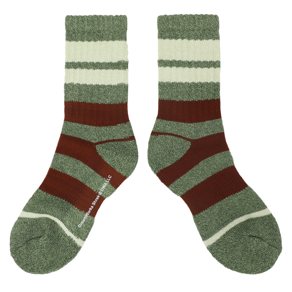 Shrek Beware Ogre Men's Athletic Camping Crew Socks