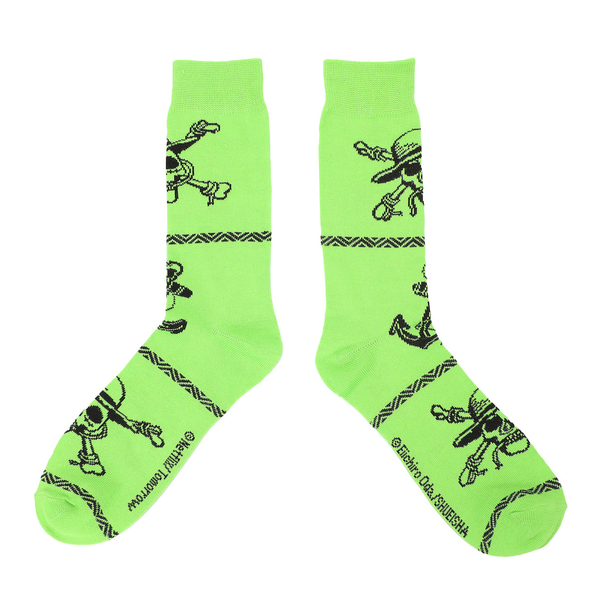 One Piece Straw Hat Pirate Icons Adult 3-Pair Casual Crew Socks