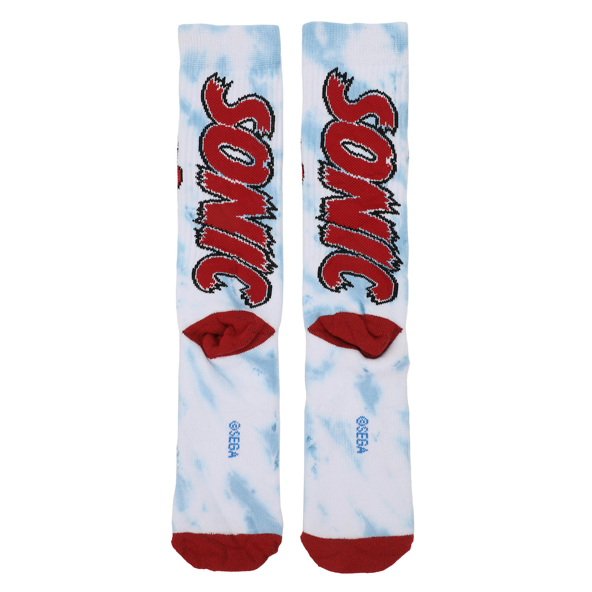 Sonic The Hedgehog I'm Outta Here Adult Tie-Dye Athletic Crew Socks