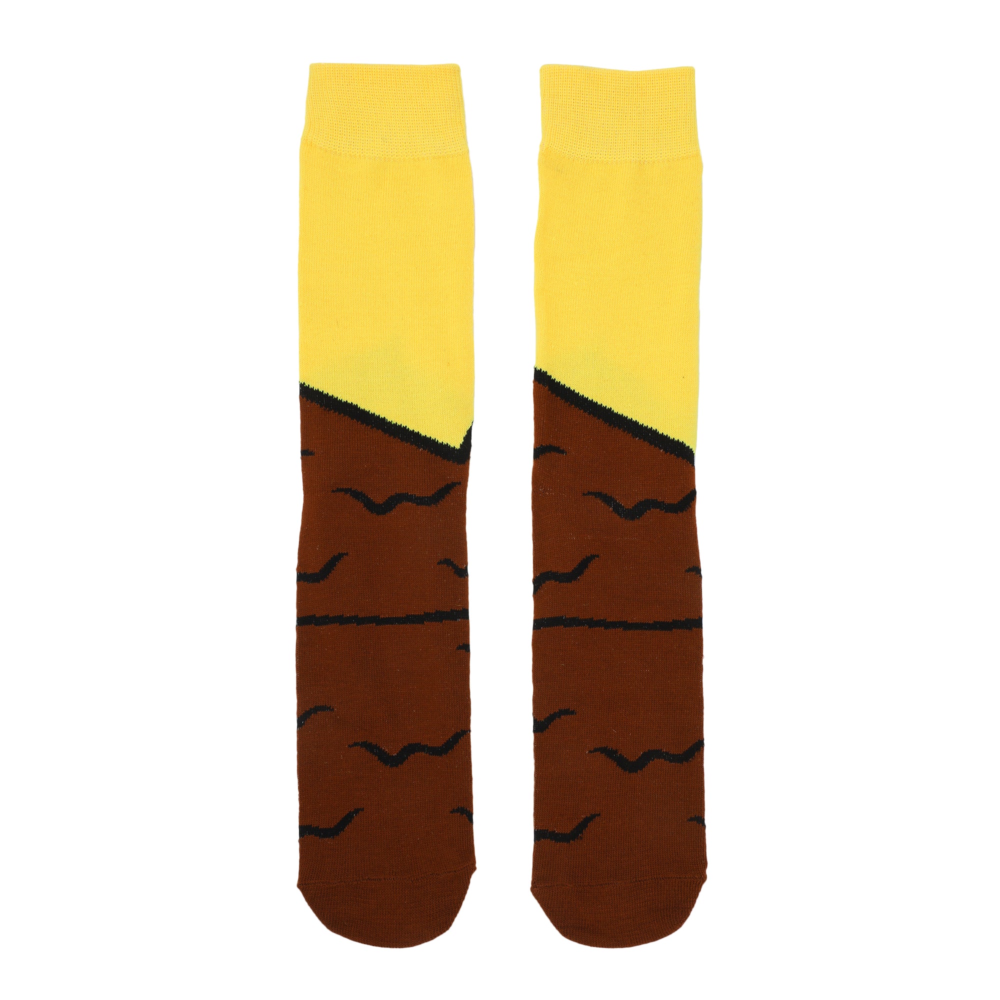 Cheeseburger Meat & Toppings Men's 3-Pair Pack Casual Crew Socks-OSFA