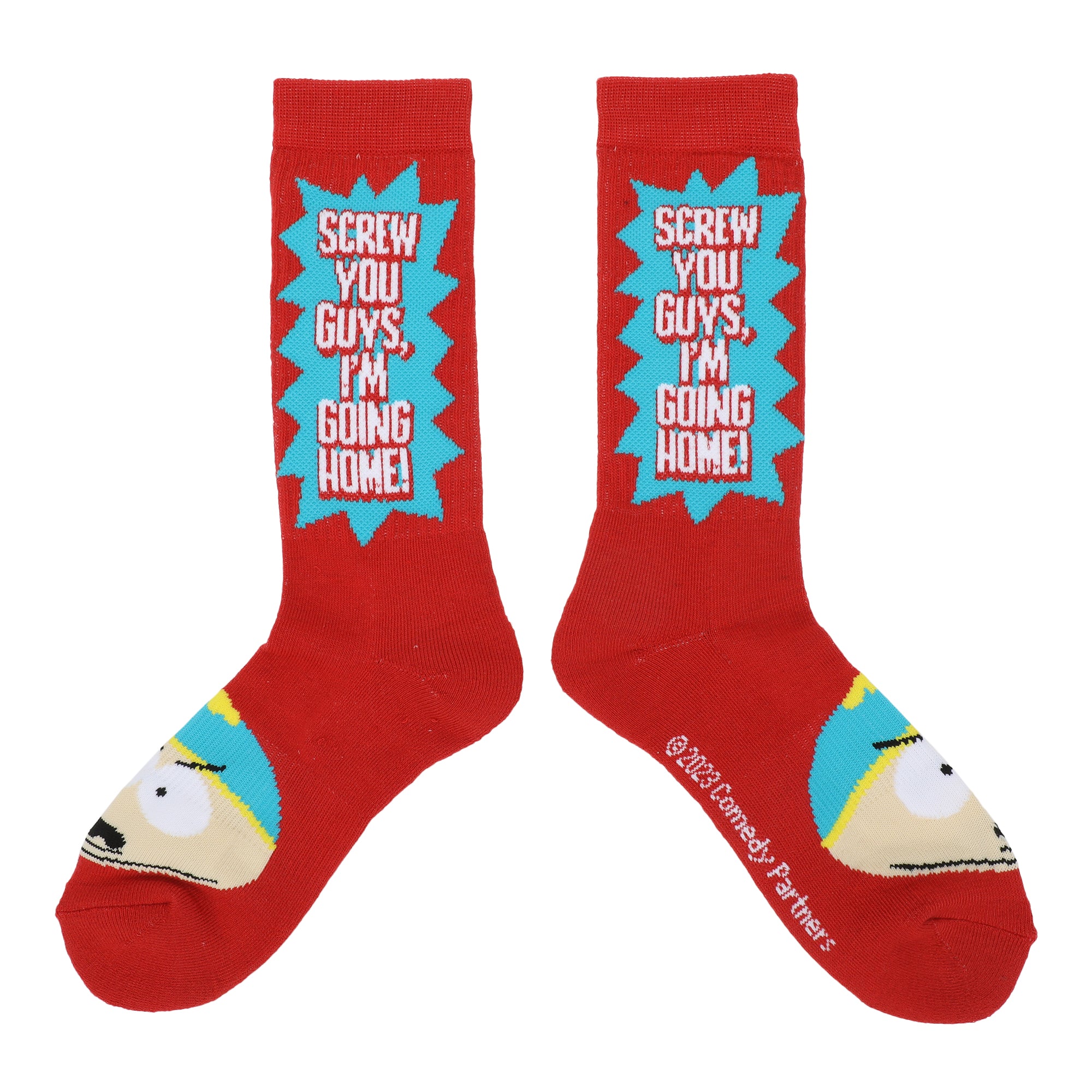 South Park Eric Cartman 3-Pair Men's Athletic Crew Socks