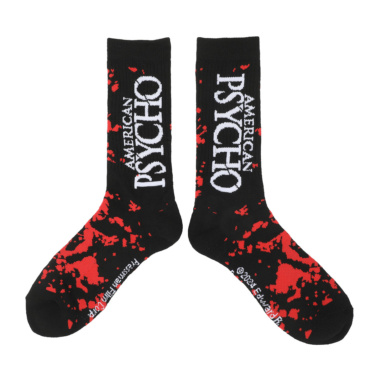 American Psycho Norman Bates Men's 3-Pair Athletic Crew Socks