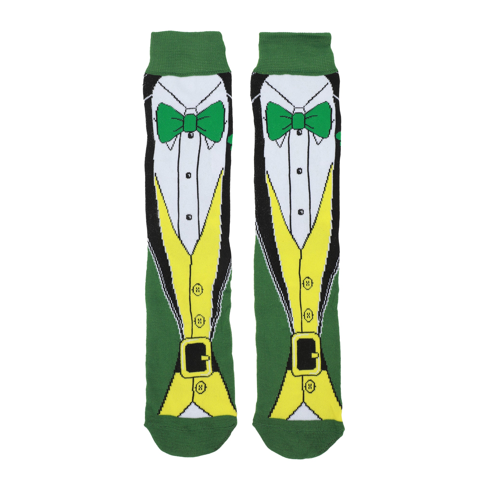 St. Patrick's Day Foaming Mugs & Tuxedo Men's 2-Pair Casual Crew Socks