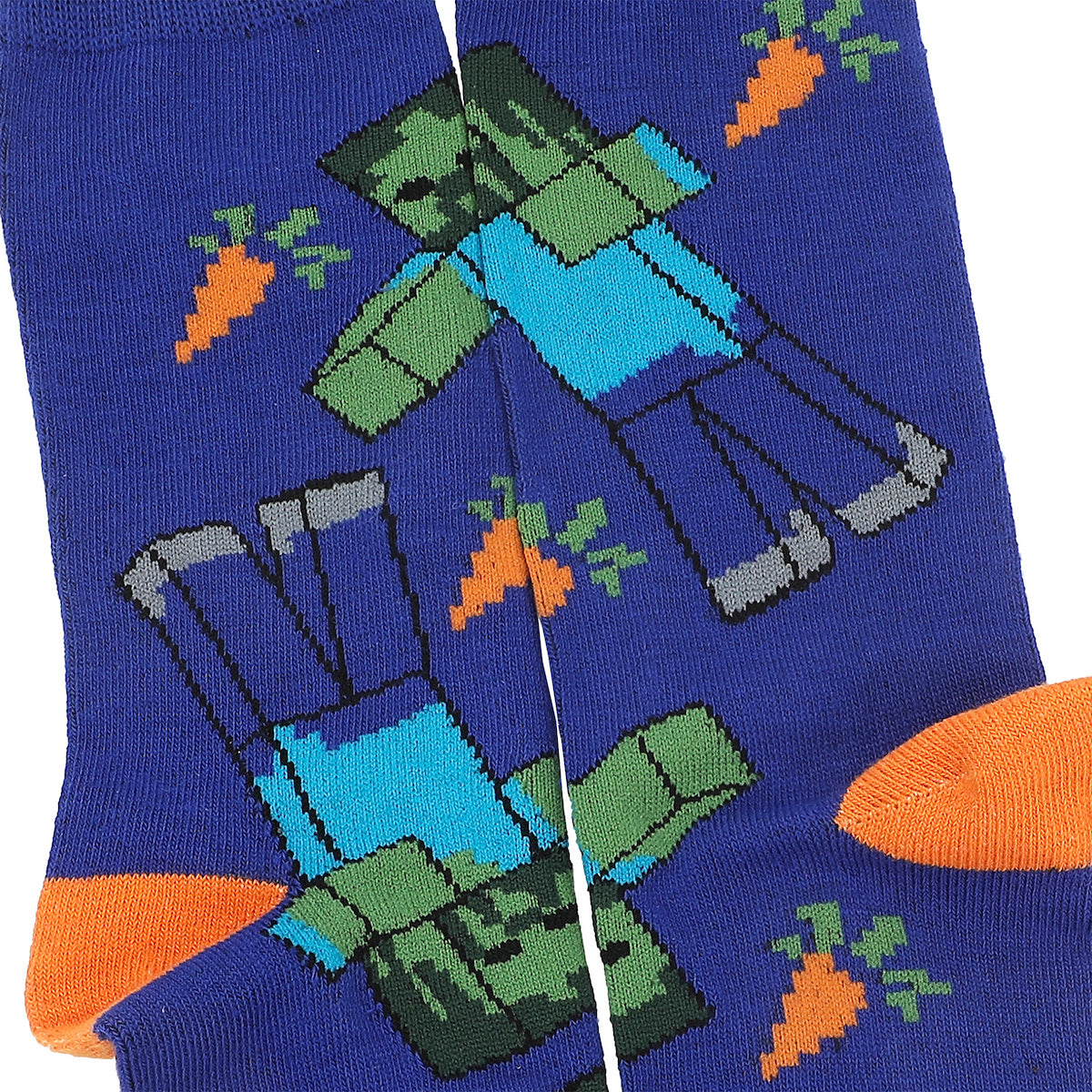 Minecraft Creeper Icons and Mobs Men's 5-Pack Casual Crew Socks