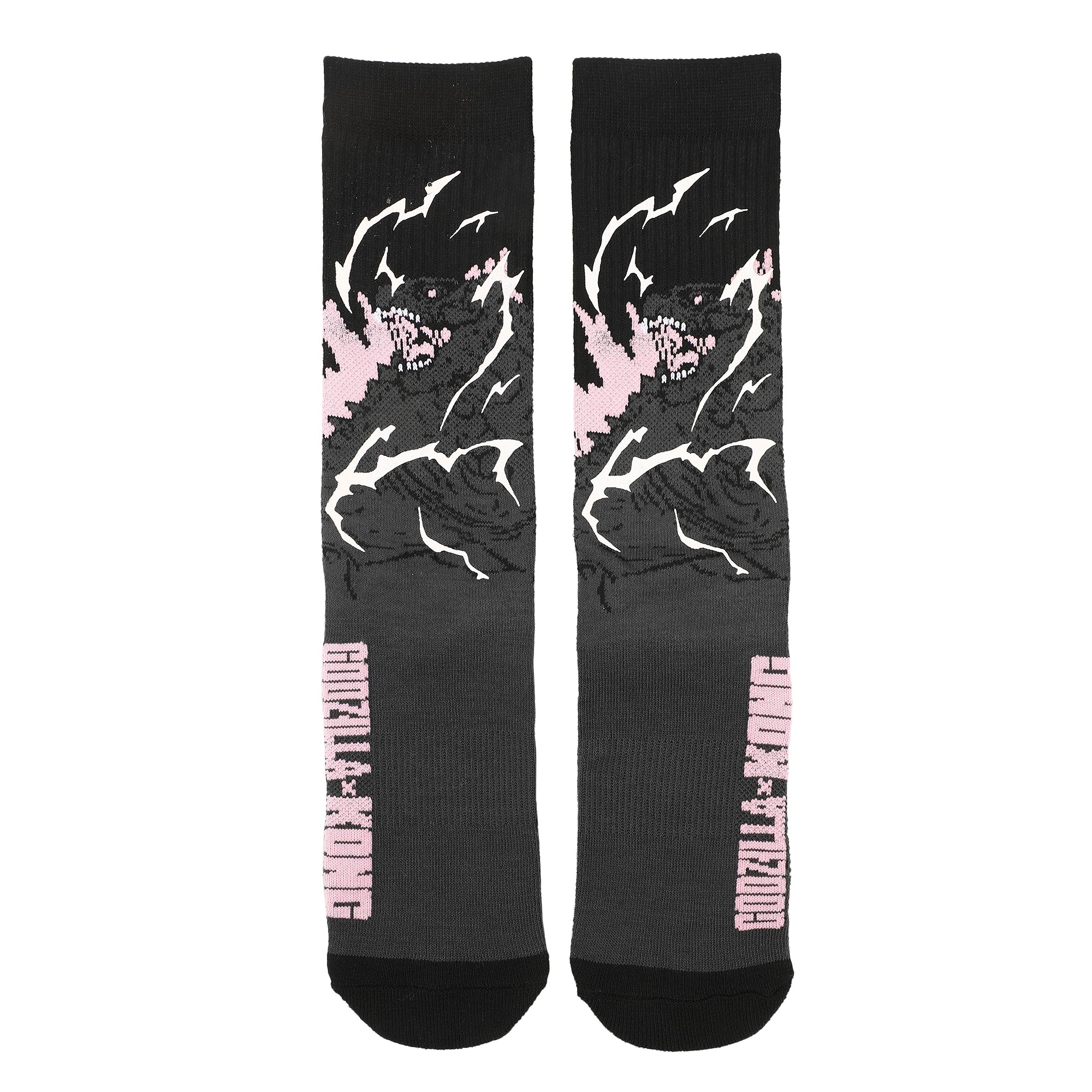 Godzilla Vs. Kong The New Empire UV Color Change Godzilla Adult Athletic Crew Socks-OSFA