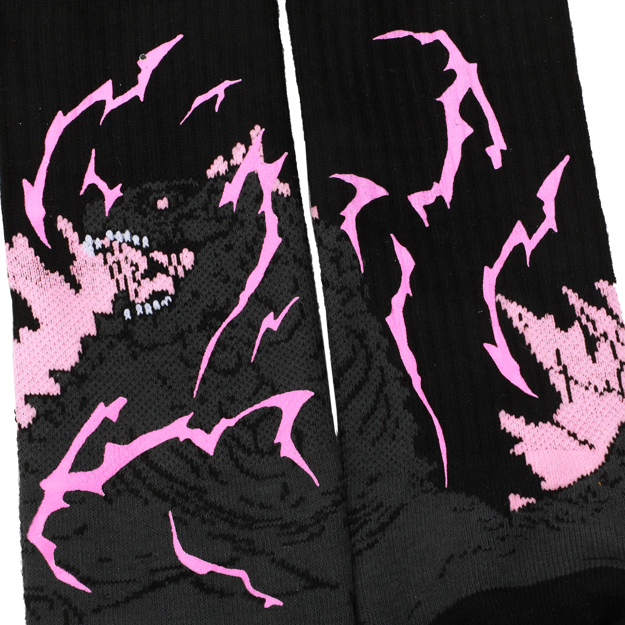 Godzilla Vs. Kong The New Empire UV Color Change Godzilla Adult Athletic Crew Socks-OSFA