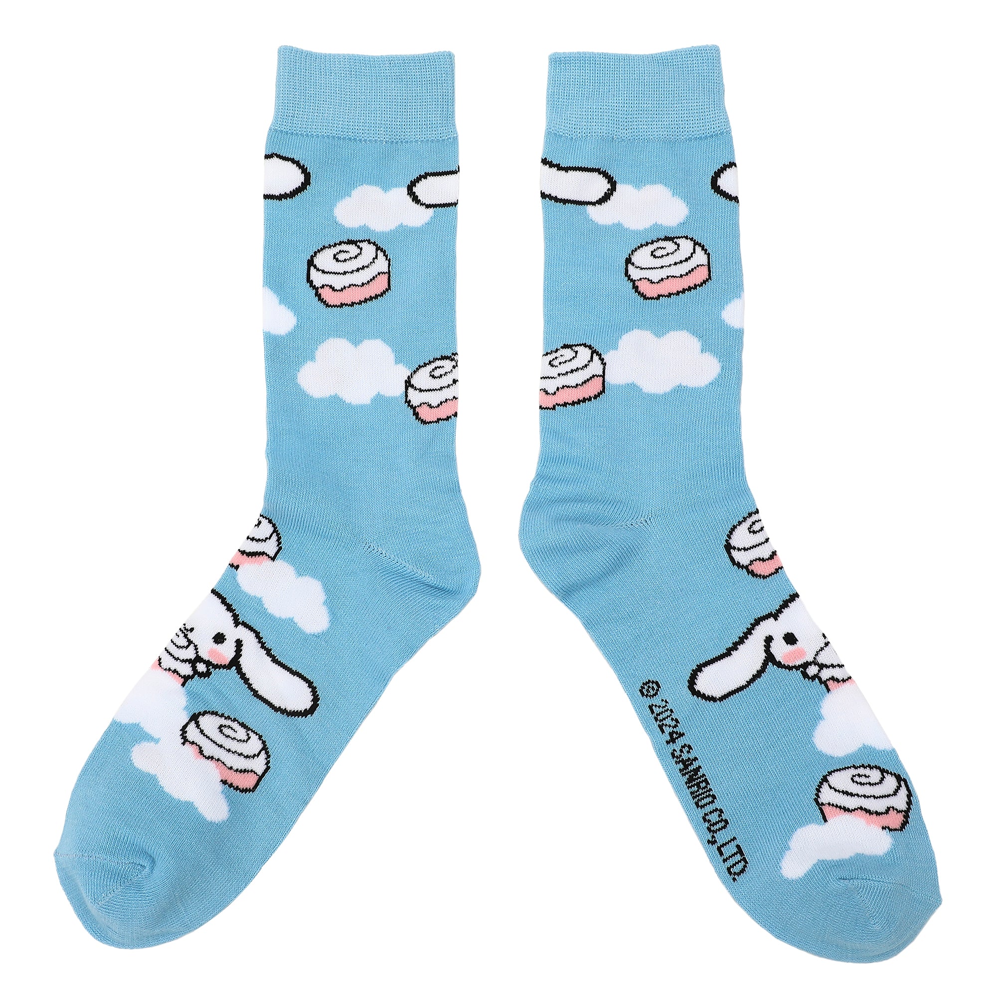 Hello Kitty Character Patterns Adult 4-Pack Casual Crew Socks-OSFA