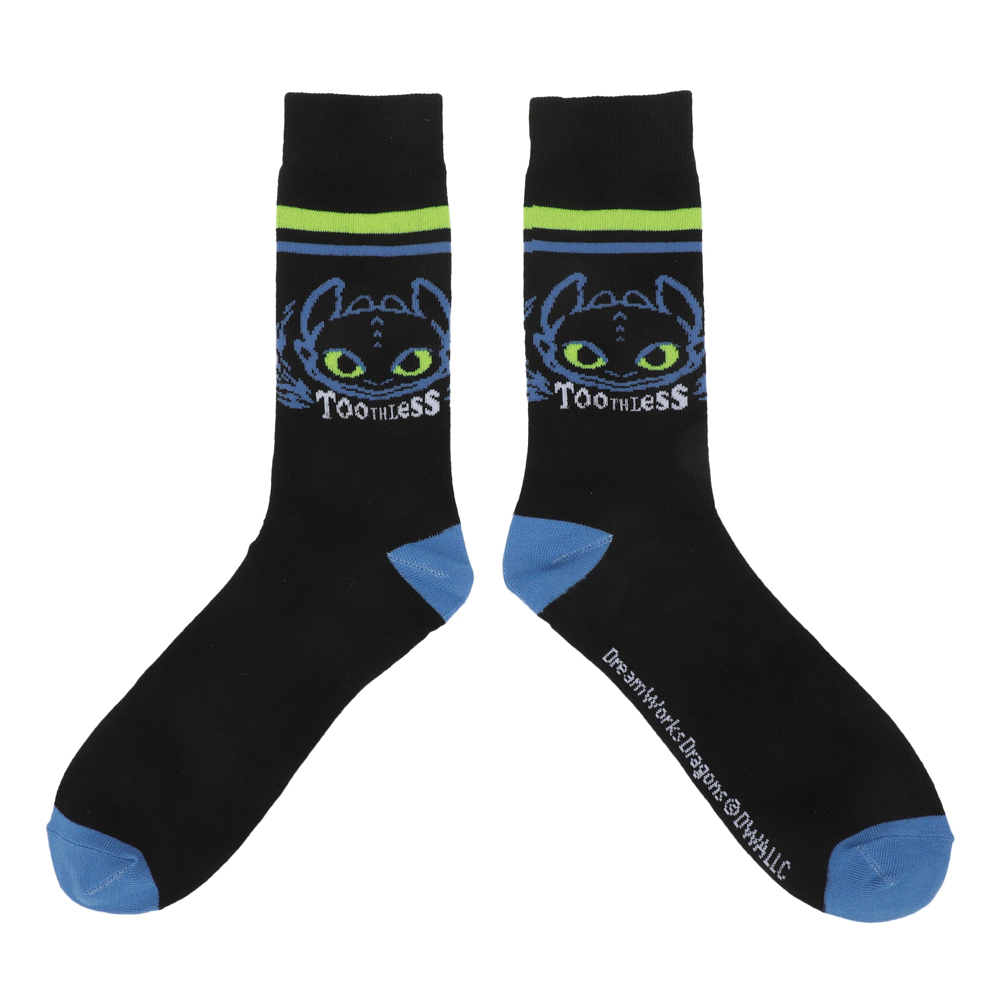 How To Train Your Dragon Toothless Character Art Men's Casual Crew Socks