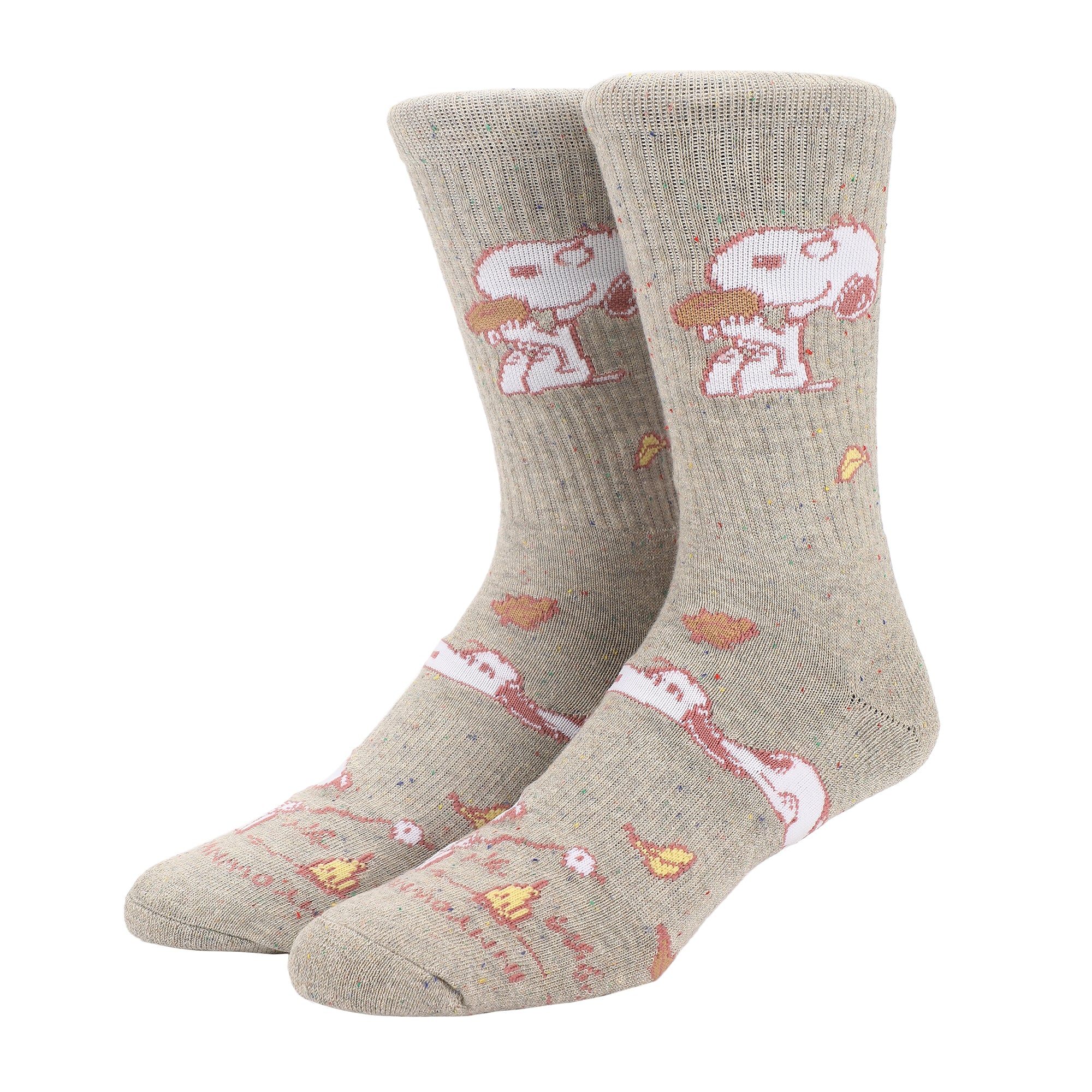 Peanuts In My Own World Mens Athletic Crew Socks