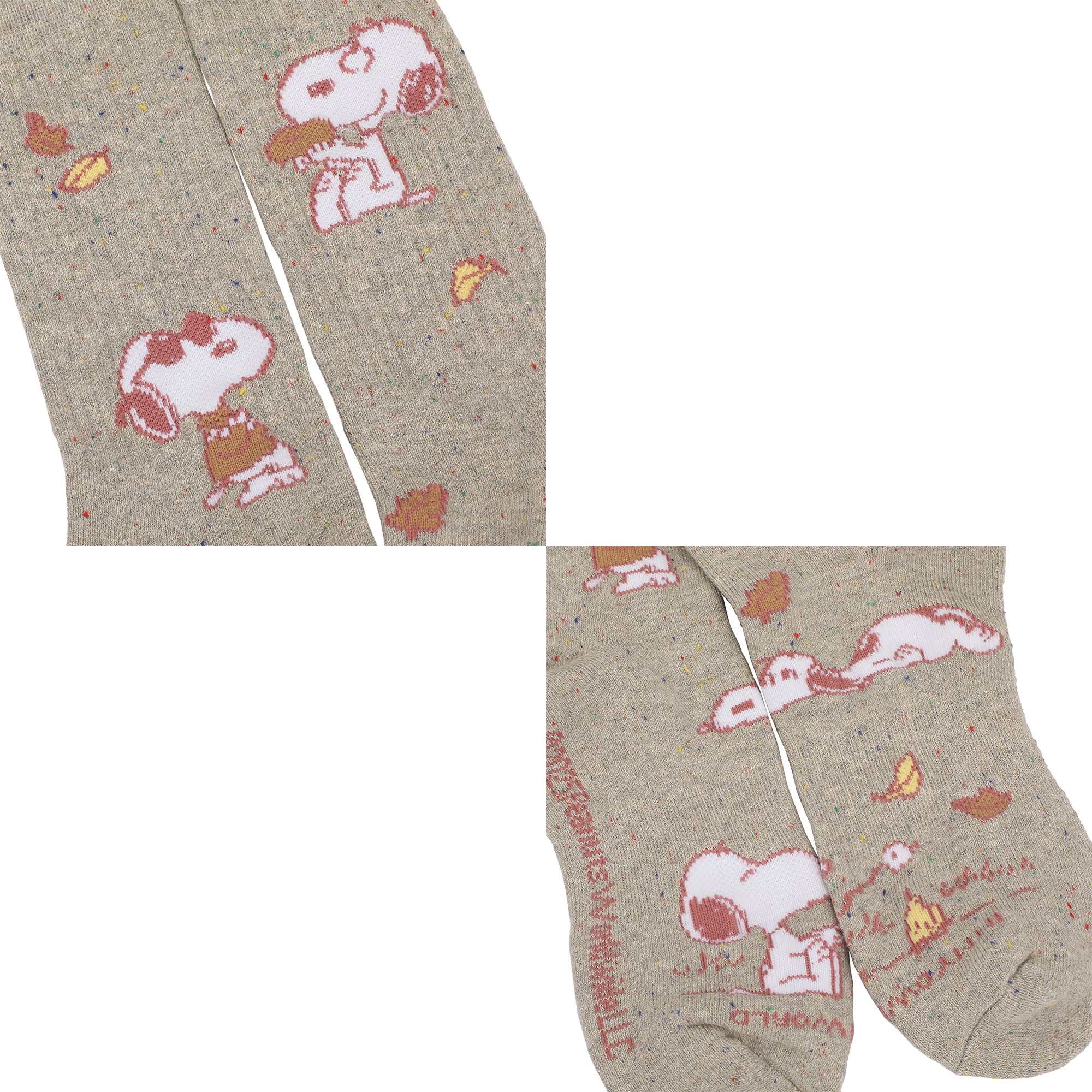 Peanuts In My Own World Mens Athletic Crew Socks