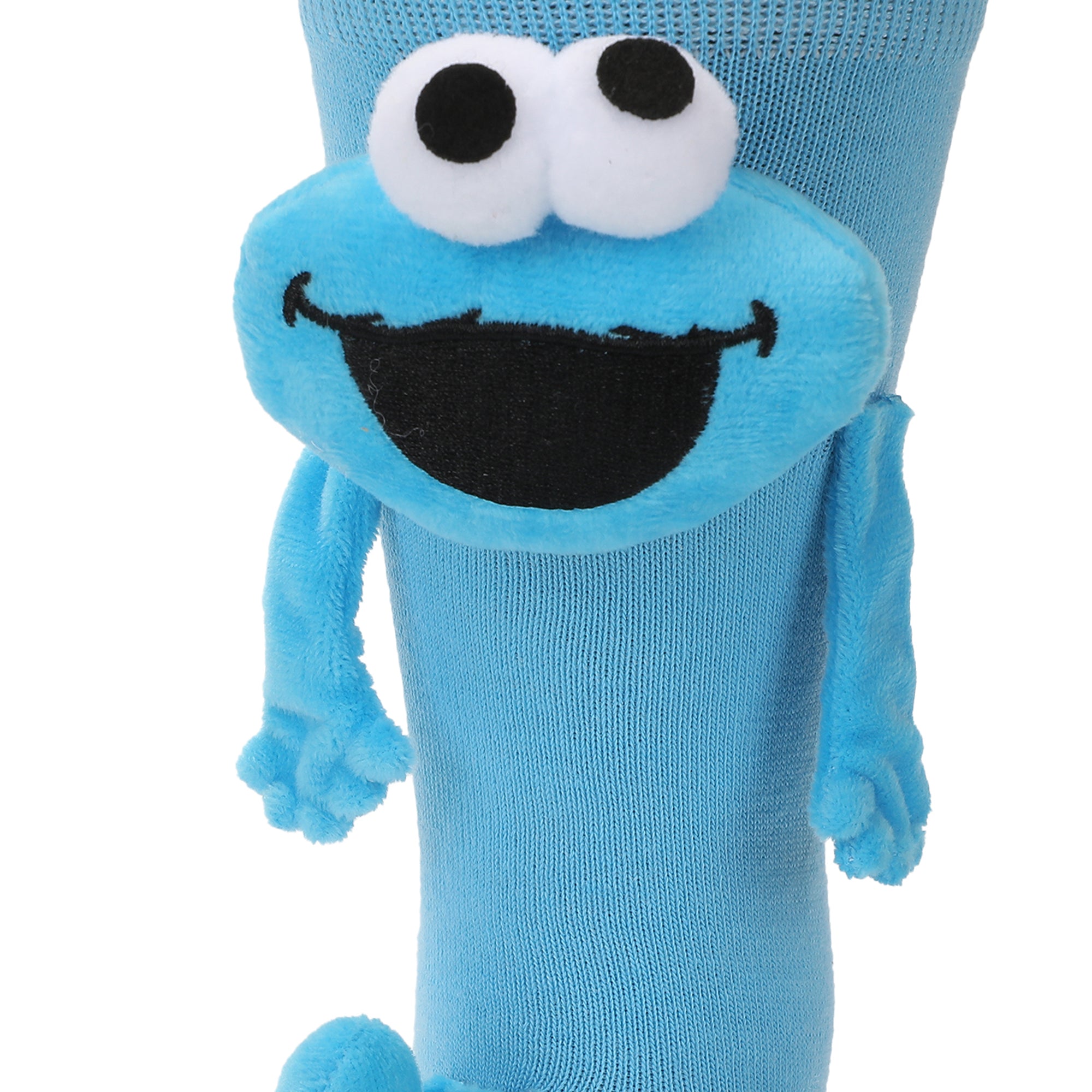 Sesame Street: Cookie Monster 3D Novelty Plush Casual Crew Socks
