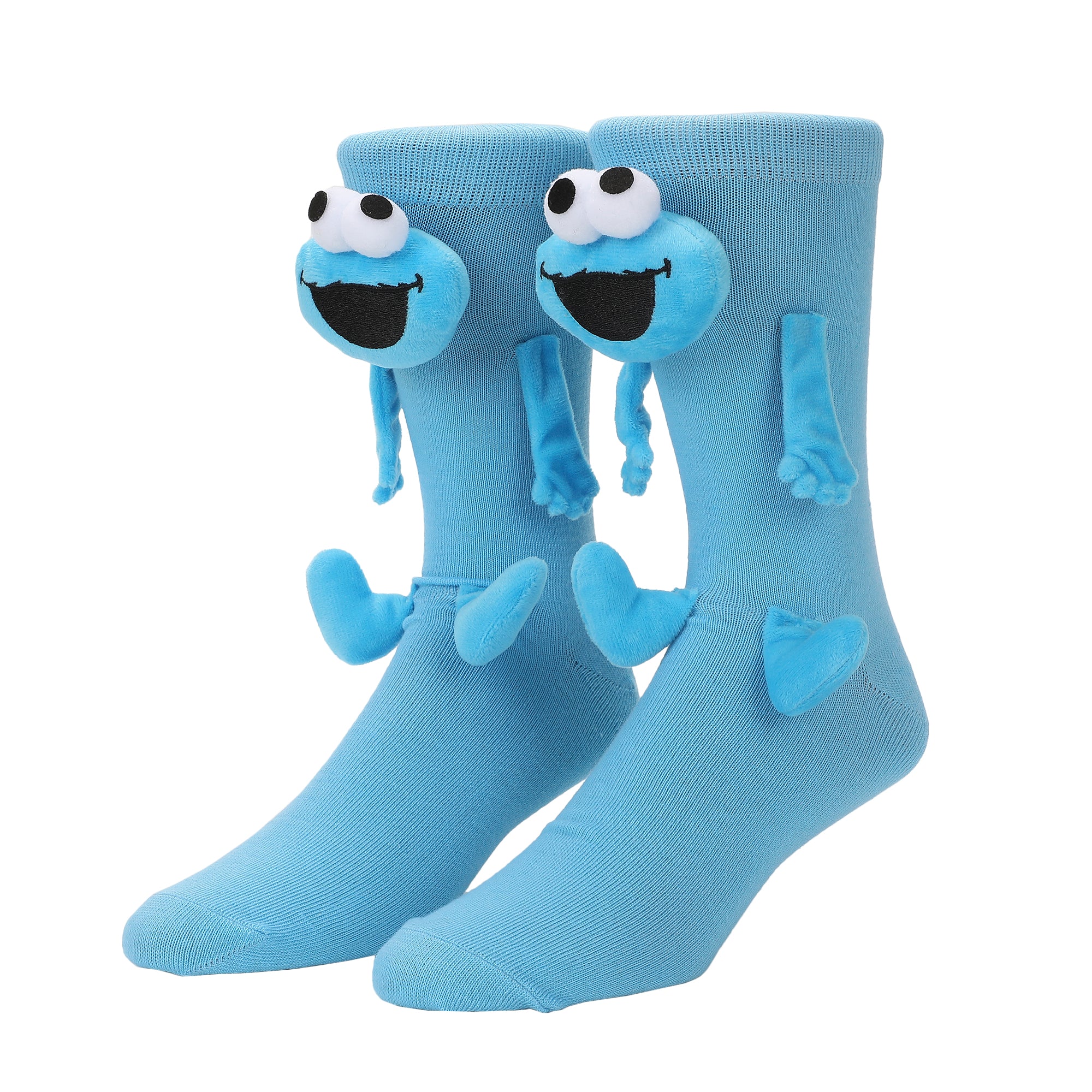 Sesame Street: Cookie Monster 3D Mens Casual Crew Socks