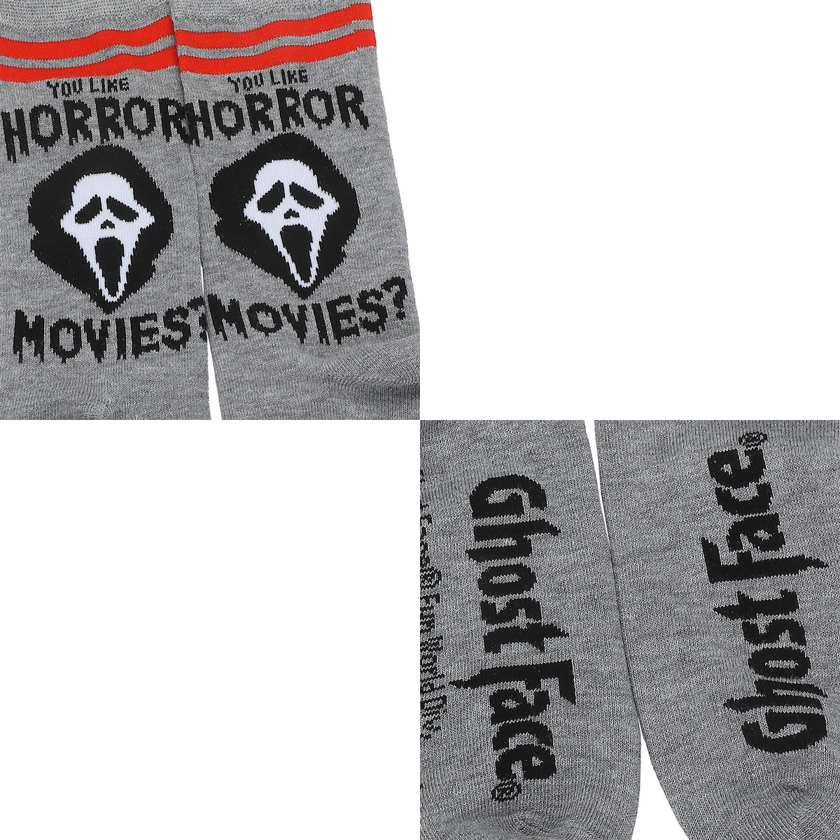 Ghostface You Like Horror Movies? Character Art And Icons Men's 5-Pack Casual Crew Socks