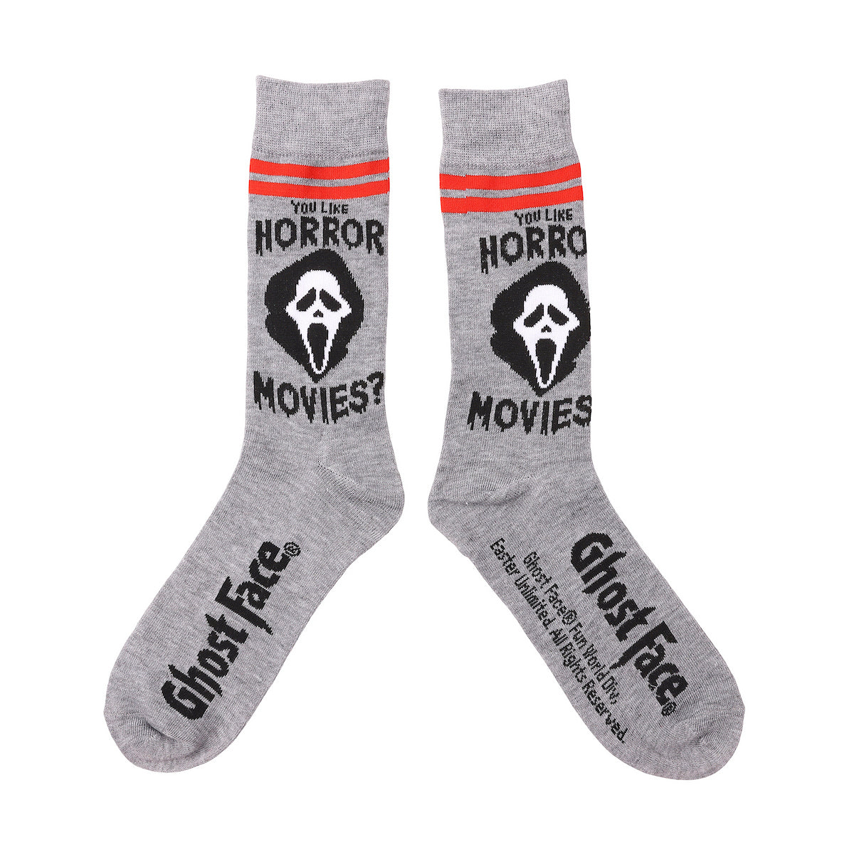 Ghostface You Like Horror Movies? Character Art And Icons Men's 5-Pack Casual Crew Socks