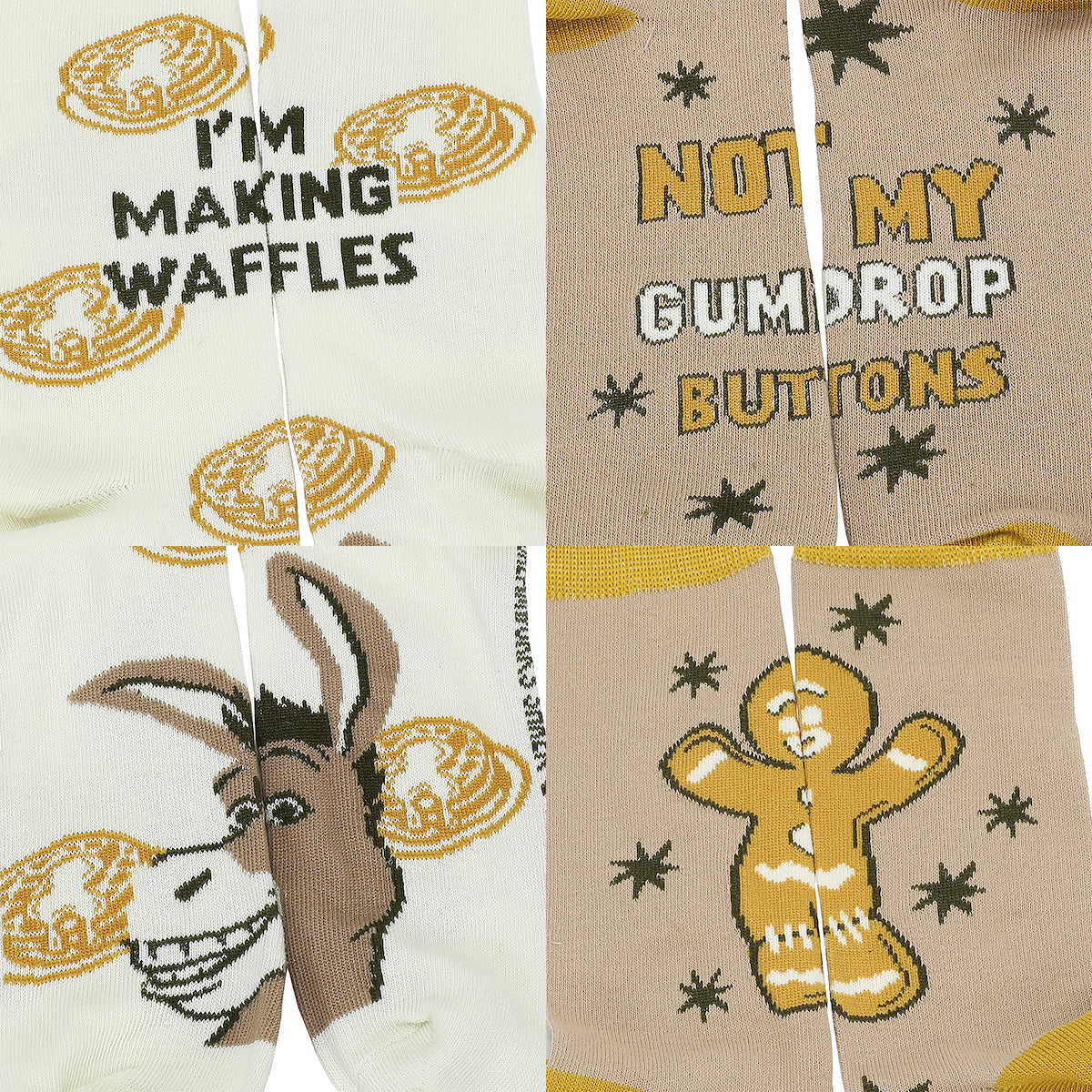 Shrek Mixed Character and Icons Men's 5-Pack Casual Crew Socks