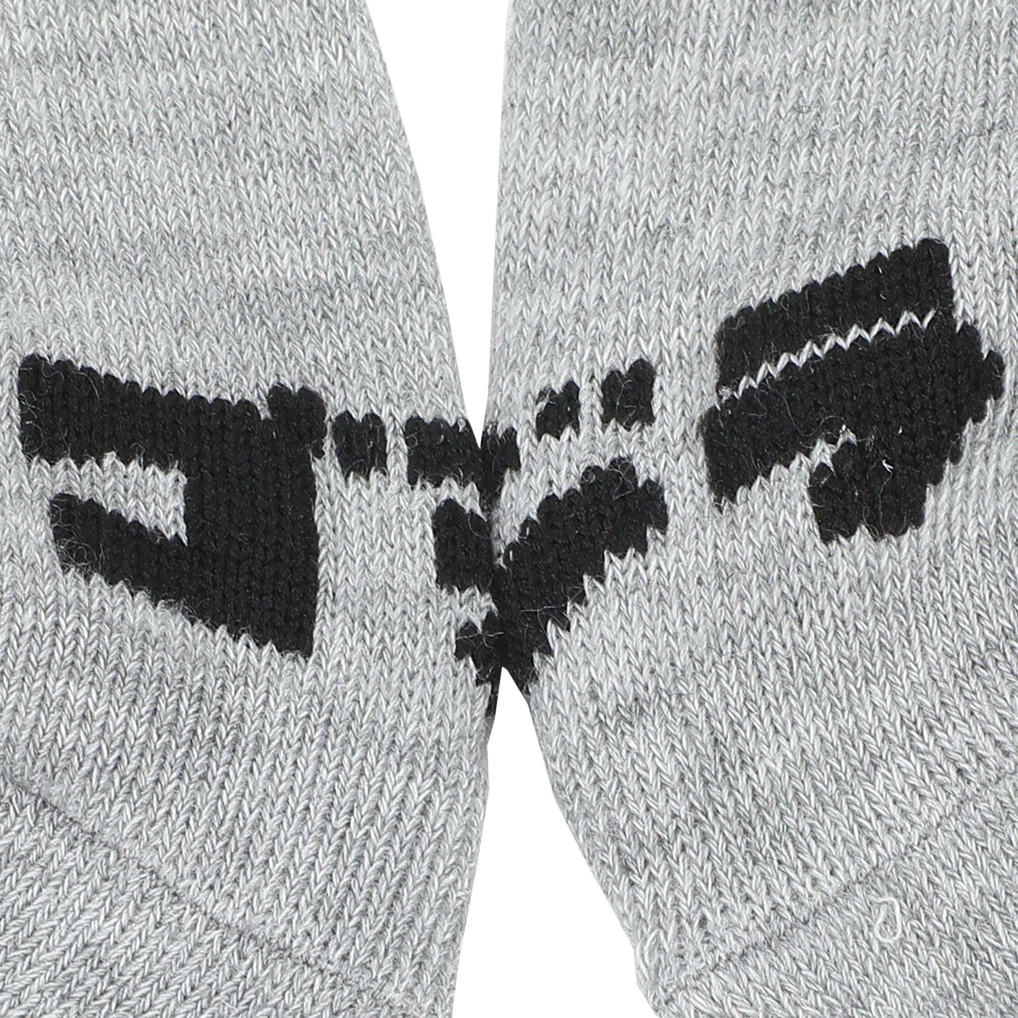 Godzilla Monster & Name Text Men's Gray Athletic Crew Socks