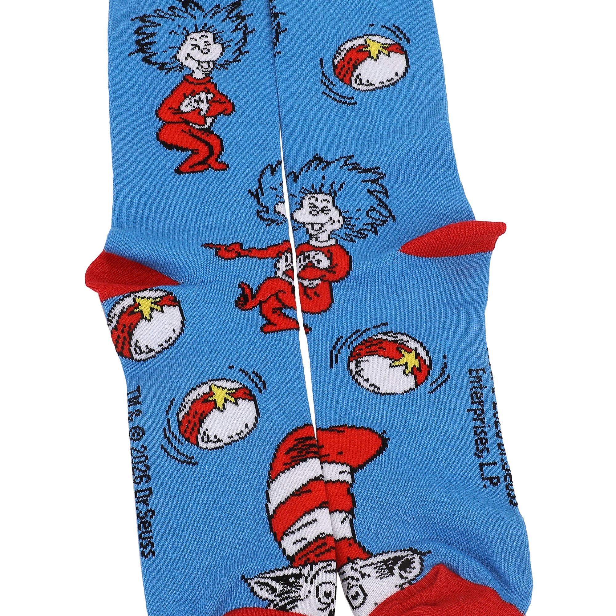 Dr. Seuss Title Art Men’s 5-Pair Pack Casual Crew Socks