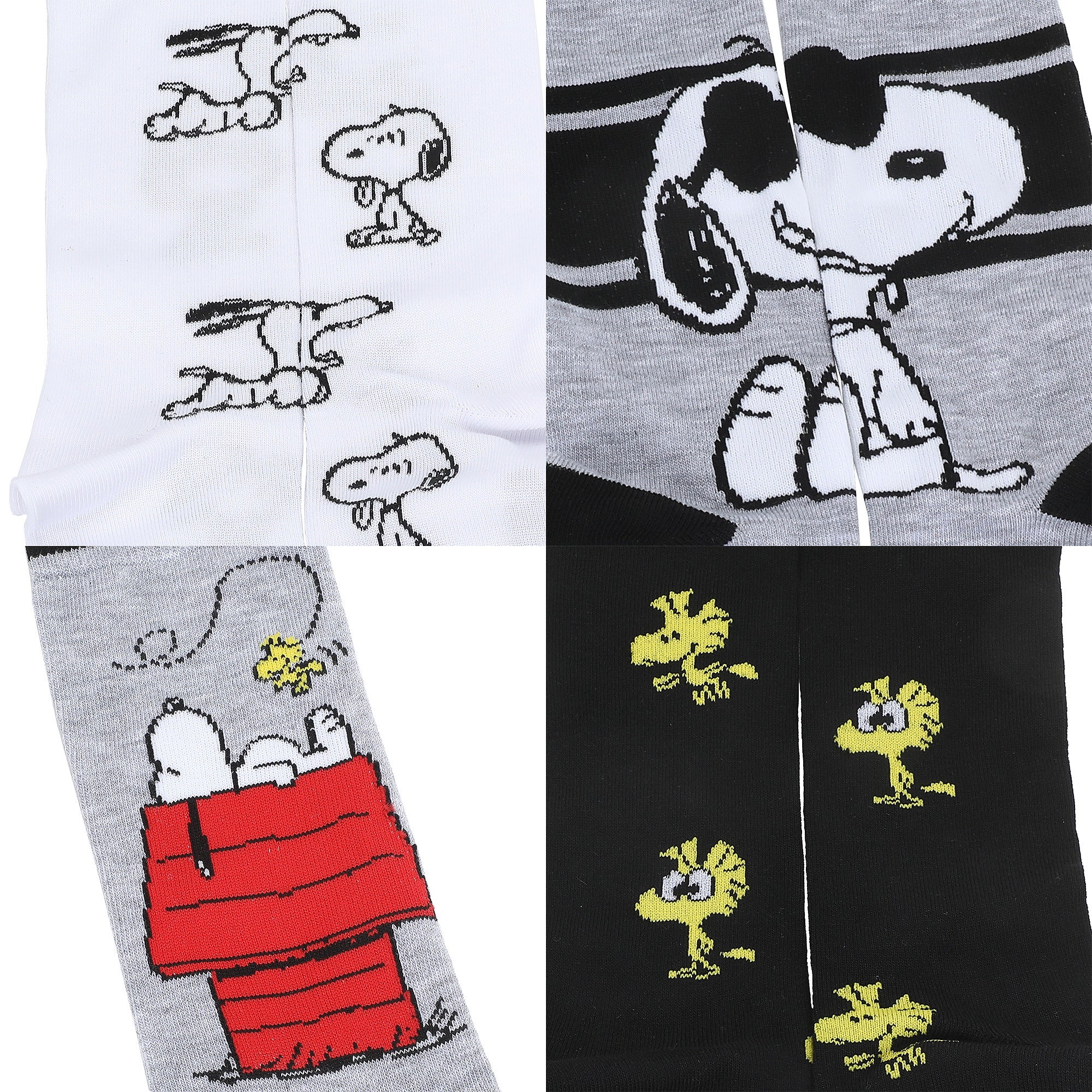 Peanuts Snoopy & Woodstock Men’s 5-Pair Pack Crew Socks