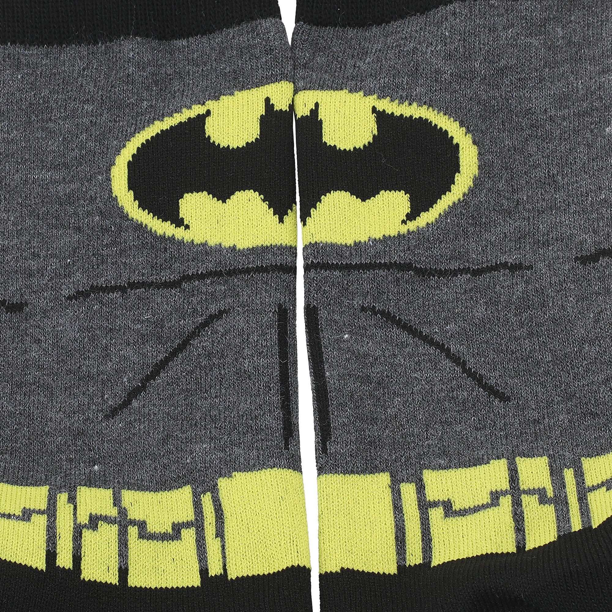 Batman Character & Logo Men’s 5-Pair Pack Crew Socks