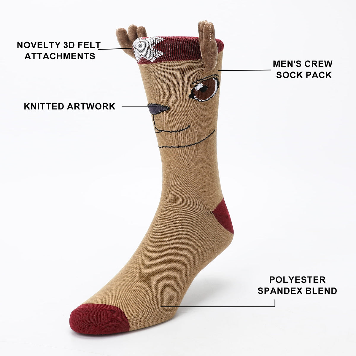 One Piece (Live Action) Tony Tony Chopper Men's Novelty Crew Socks