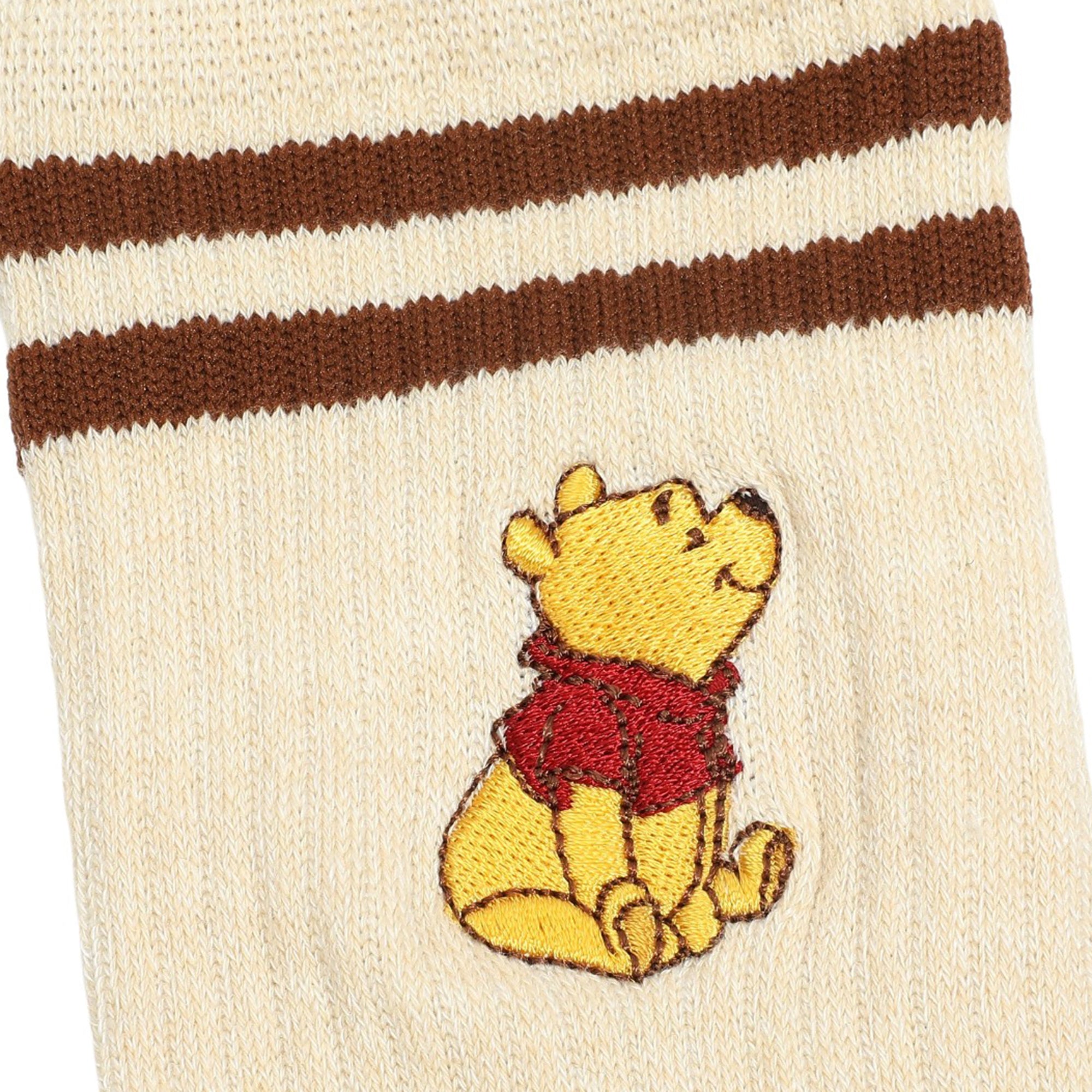 Winnie The Pooh Embroidery Crew Socks For Adult Men
