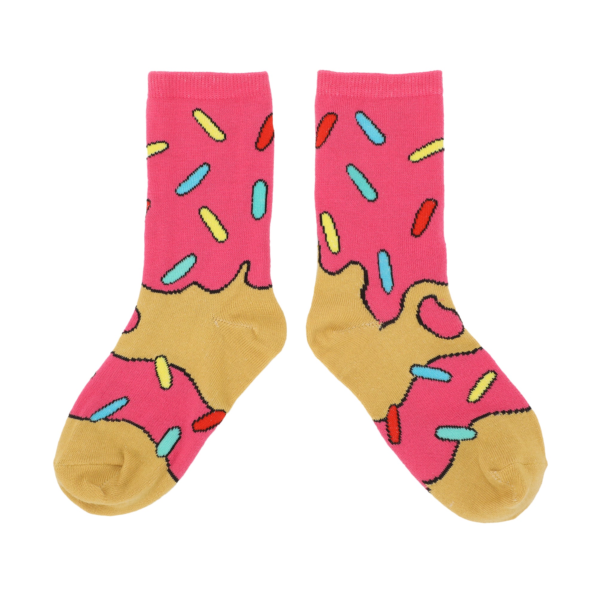 Frosted Donuts Youth 3-Pair Novelty Crew Socks