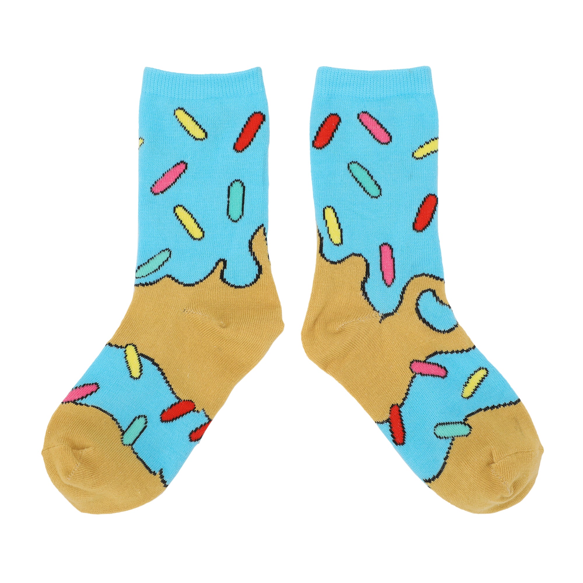 Frosted Donuts Youth 3-Pair Novelty Crew Socks