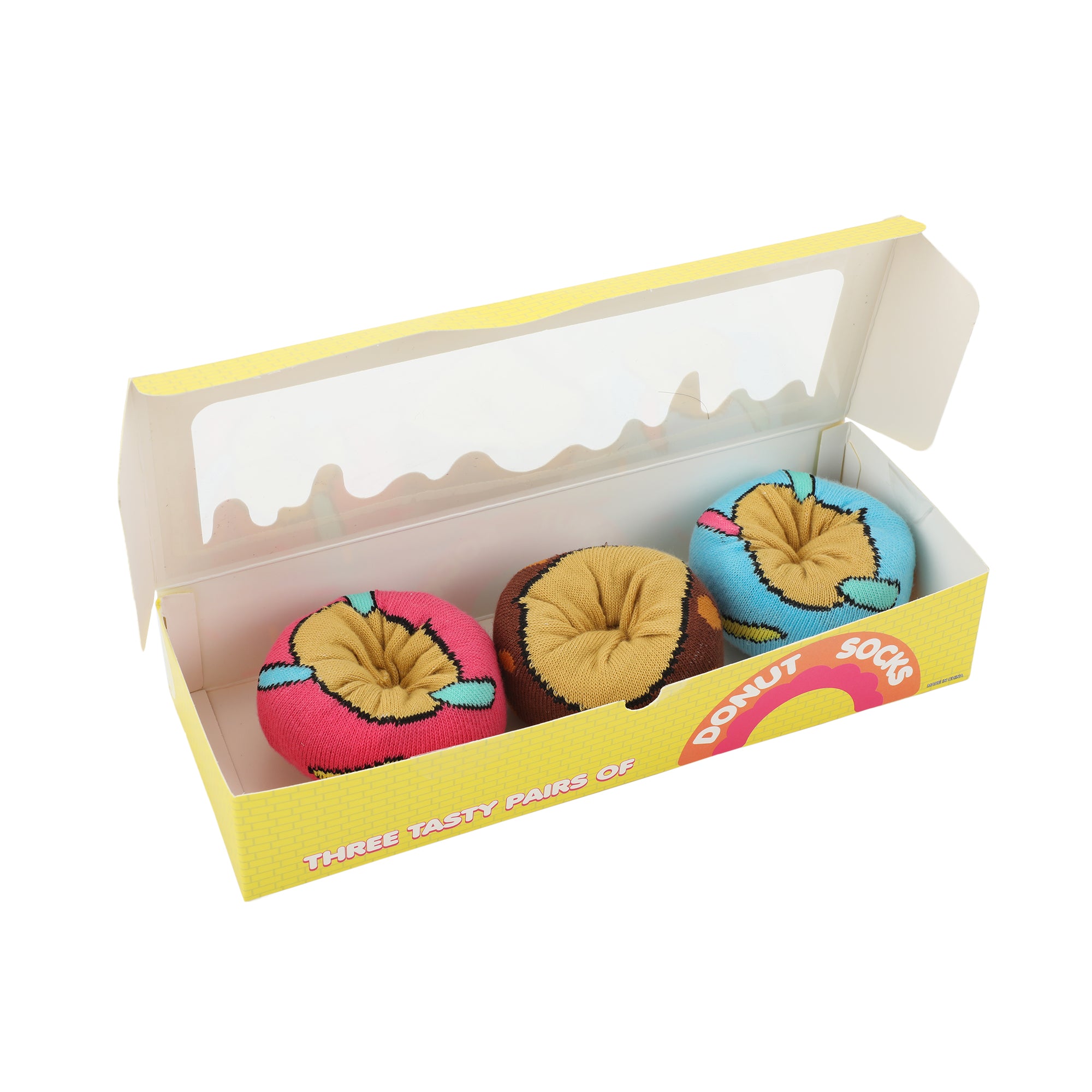 Frosted Donuts Youth 3-Pair Novelty Crew Socks