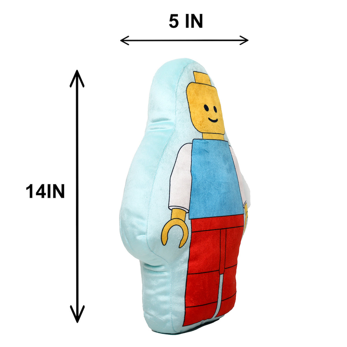 Official Lego Figure Shaped Cushion Pillow | Reversible Design Stuffed
