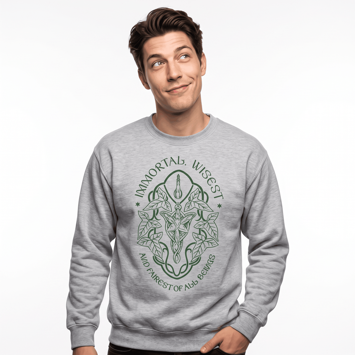 Lord Of The Rings Immortal Wisest Fairest Sweatshirt for Adults