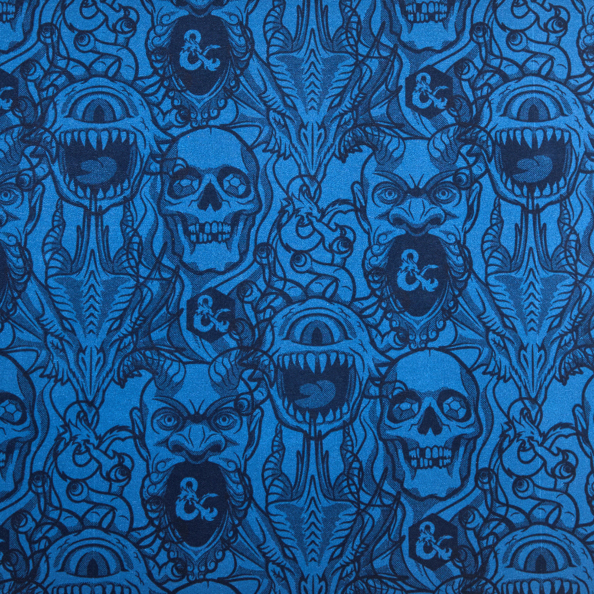 Dungeons & Dragons Monsters All-Over Print 31.5" x 15.5" Blue Desk Mat