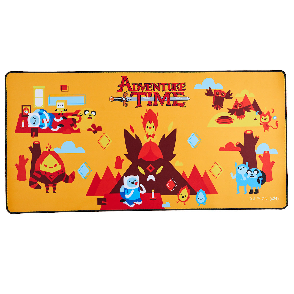 Adventure Time Fire Kingdom 31.5" x 15.5" Orange Desk Mat