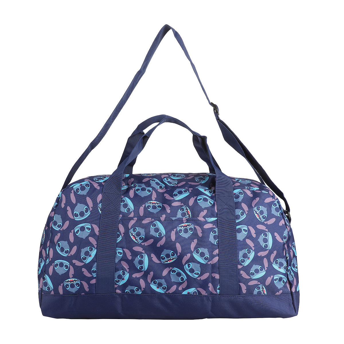 Lilo & Stitch All-Over Stitch Face Print Blue 21" Packable Duffel