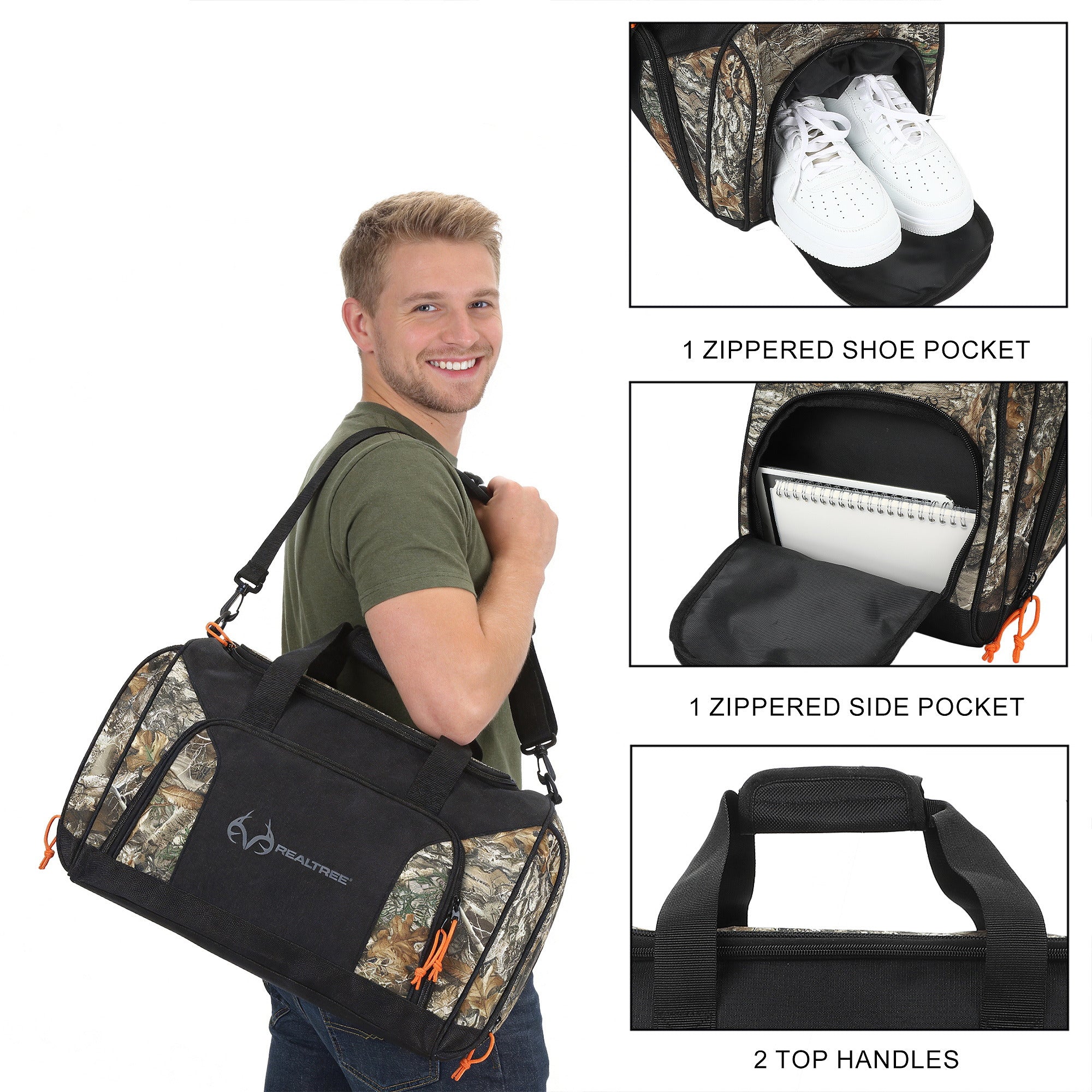 Real Tree Logo Camo 20” Duffel Bag