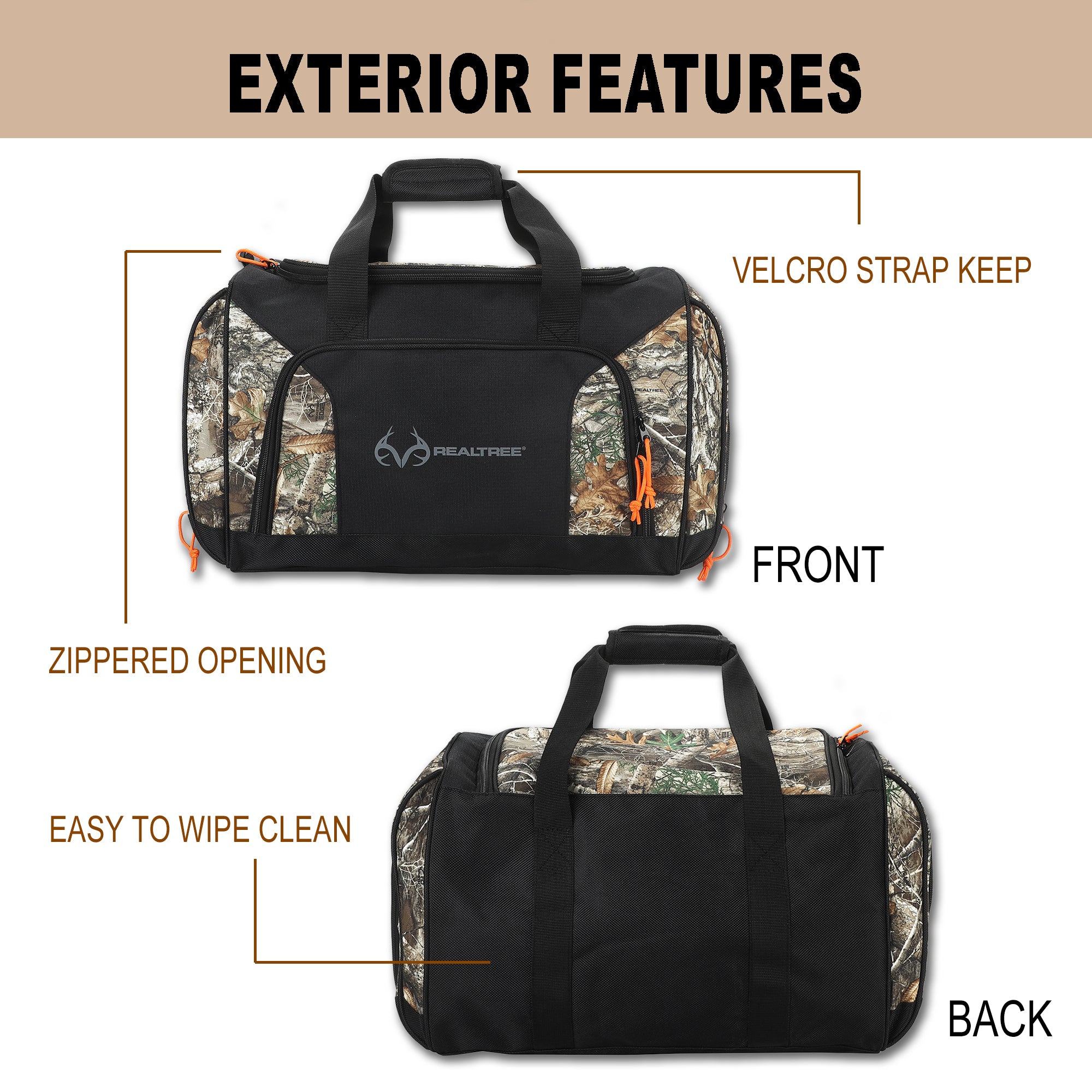 Real Tree Logo Camo 20" Duffel Bag