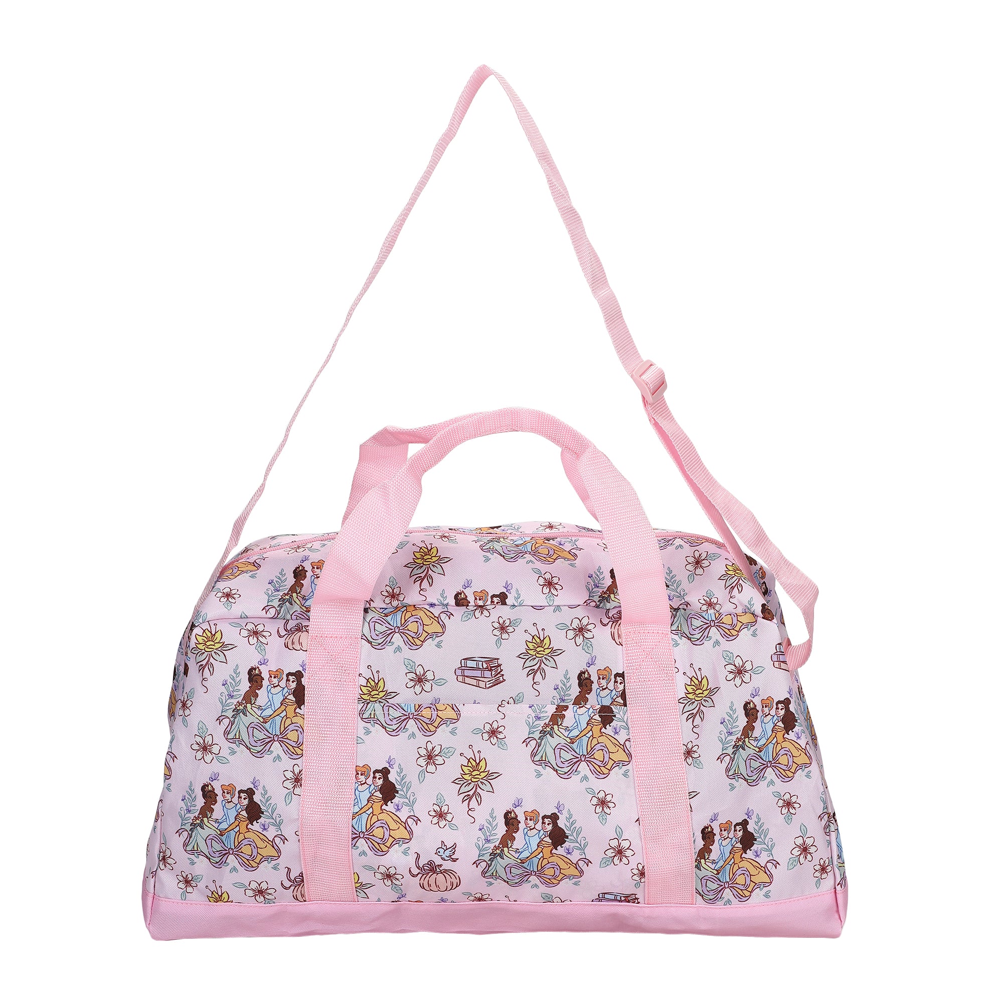 Disney Princess AOP Packable Pink Duffle Bag for Travel