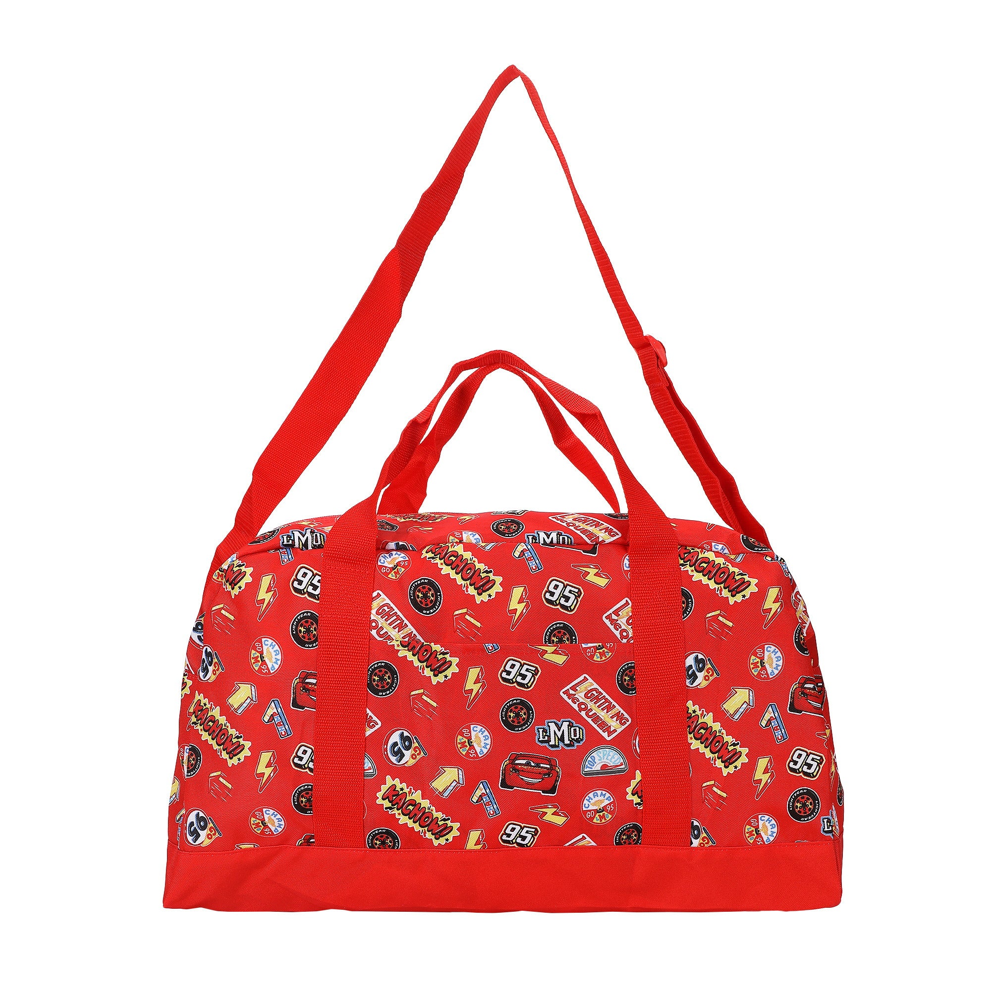 Cars Lightning McQueen AOP Packable Duffle Bag for Travel