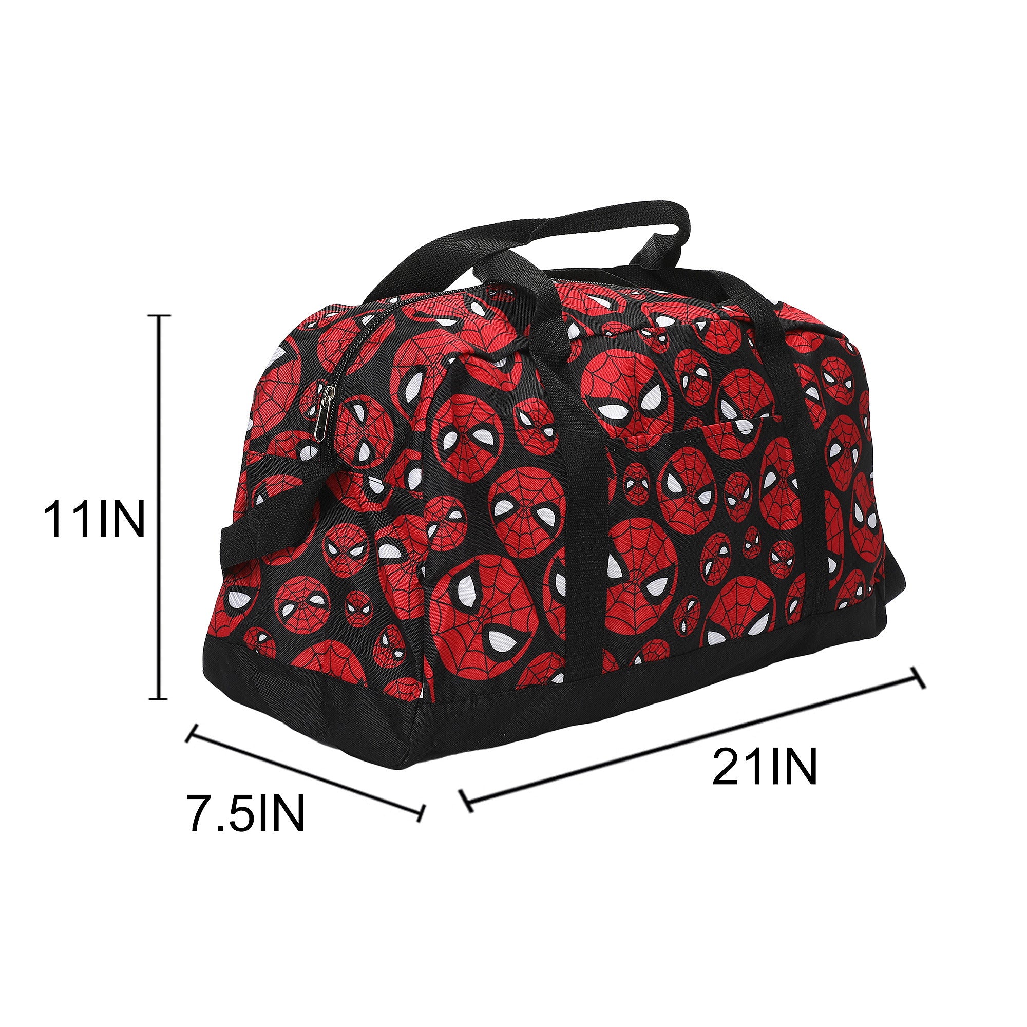 Spider-Man Classic Logo AOP Packable Duffle Bag for Travel