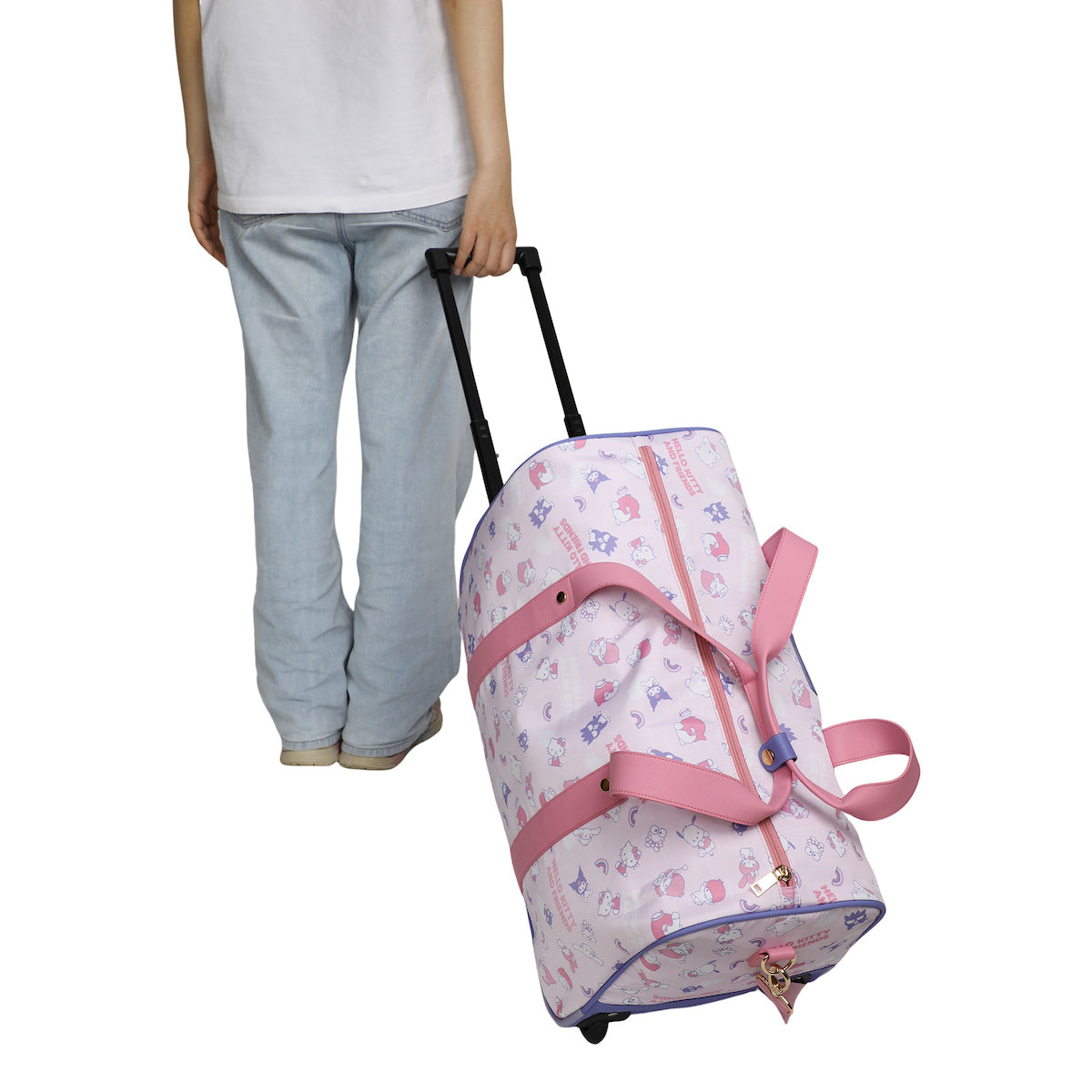 Hello Kitty & Friends Wheeled Duffle Carry-on Luggage